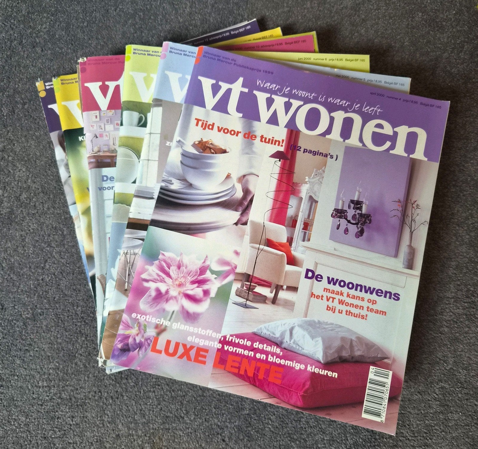 6x vintage vt wonen tijdschriften uit 2000, Boeken, Ophalen of Verzenden, Gelezen, Overige typen