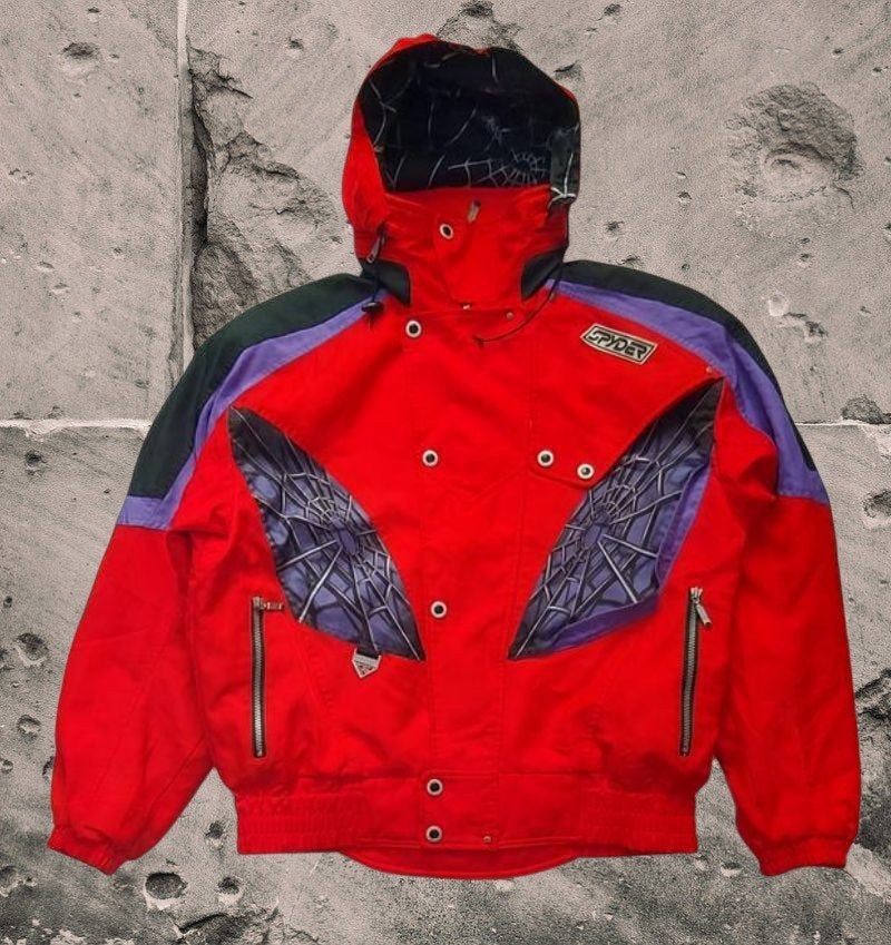 Vintage Spyder Ski Jas - Spiderman Design, Kleding | Heren, Overige maten, Ophalen of Verzenden, Spyder, Jack