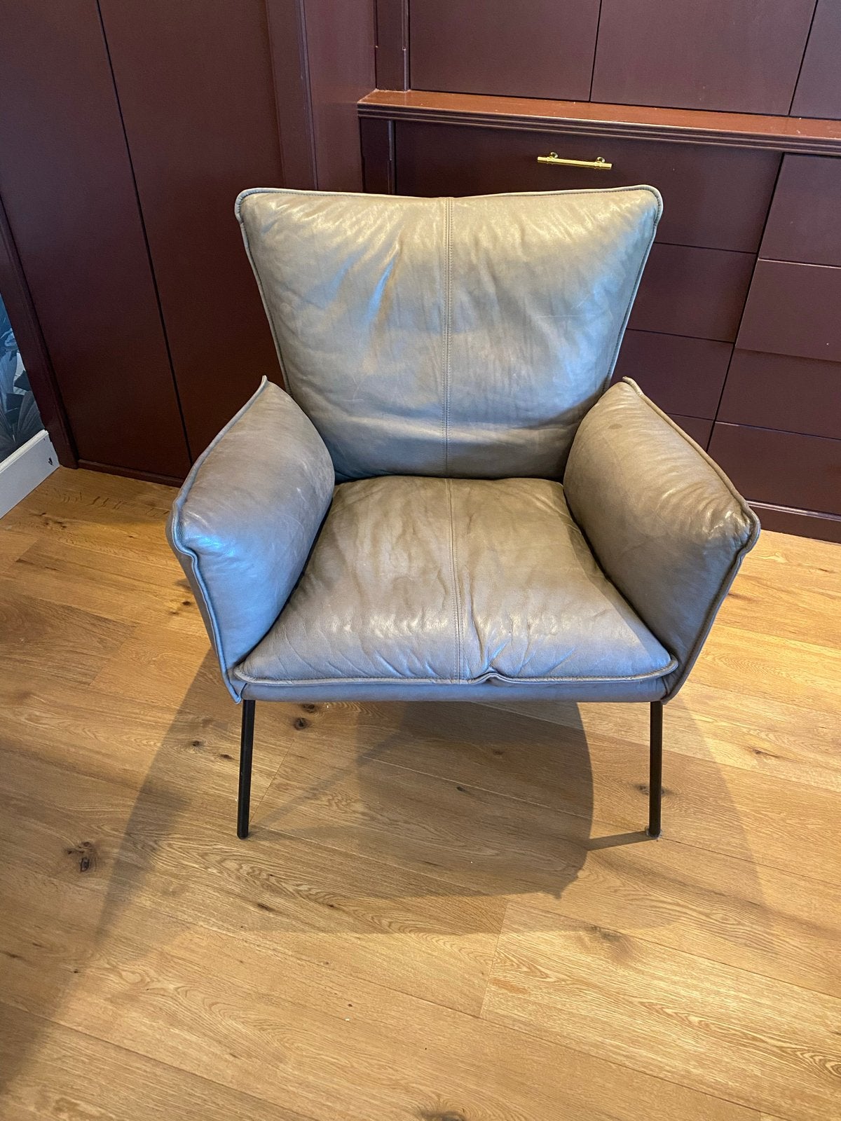 Leren fauteuil - bree’s new world gaucho, Ophalen, Gebruikt, Bruin, Leer