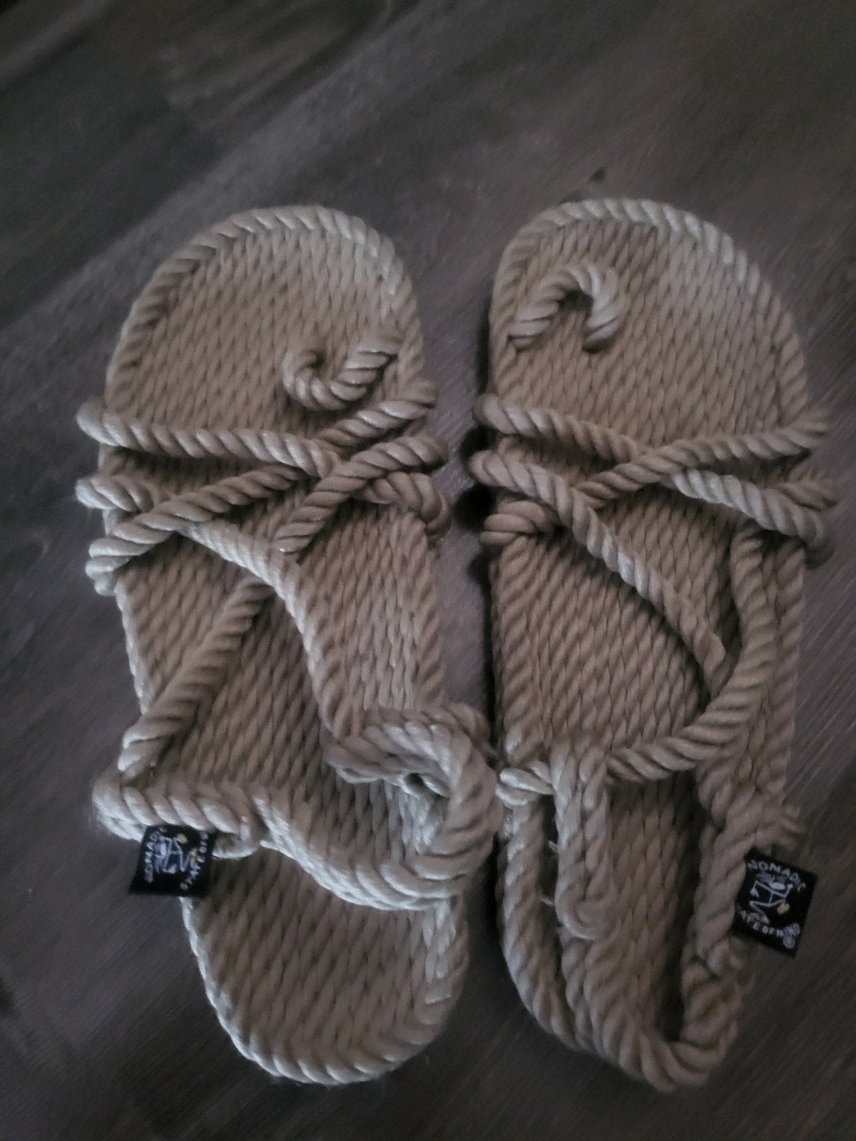 Nomadic State of Mind touw sandalen, Beige, Zo goed als nieuw, Nomadic State of Mind, Sandalen of Muiltjes