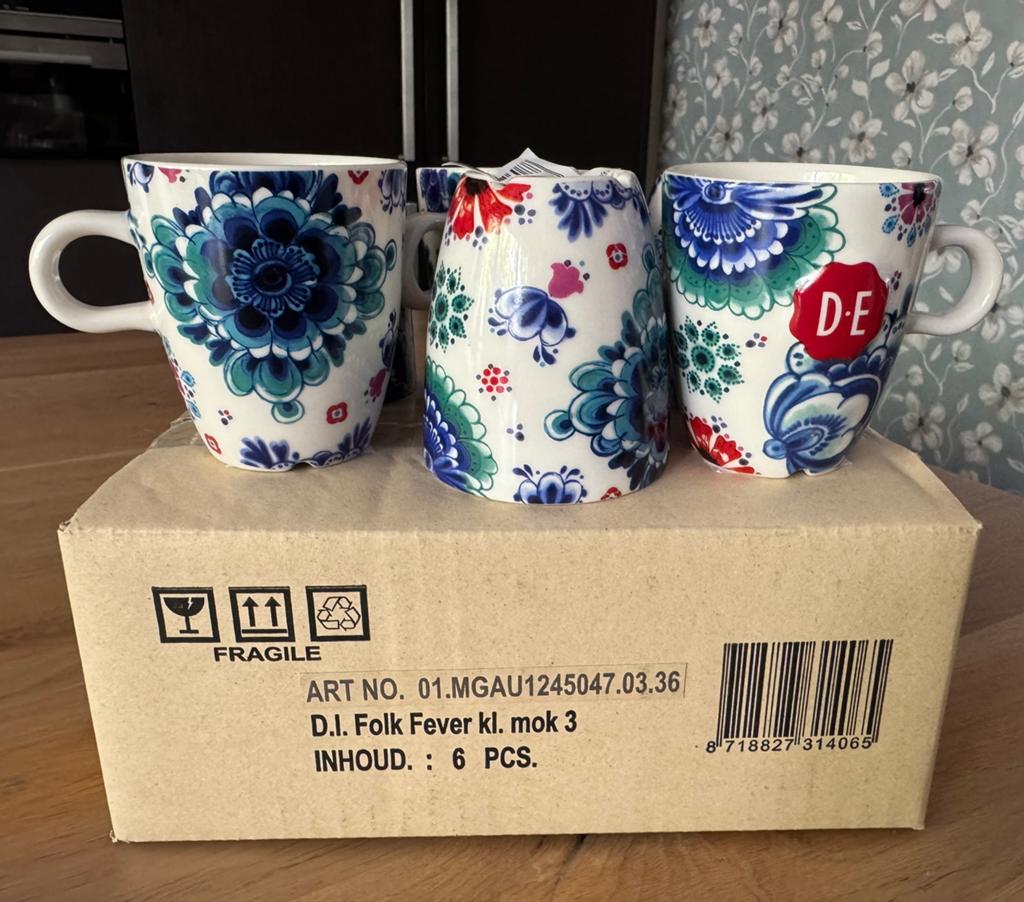 Nieuwe DE koffie kopjes, Huis en Inrichting, Keuken | Servies, Ophalen of Verzenden, Nieuw, Overige stijlen, Kop(pen) en/of Schotel(s)