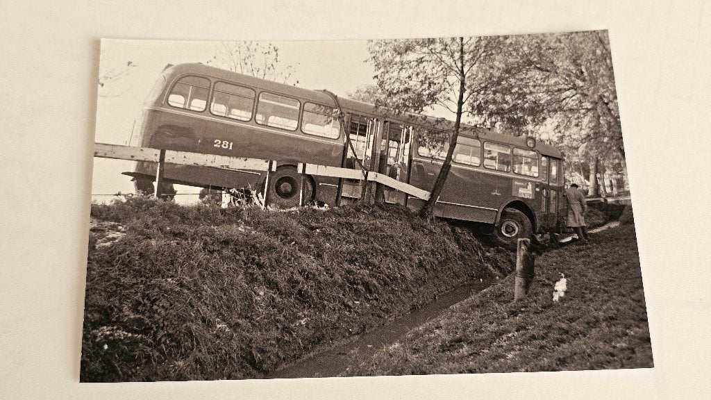 Foto BUS GVB Amsterdam 281 van de dijk gereden, Verzenden, Gebruikt, Bus of Metro, Overige typen