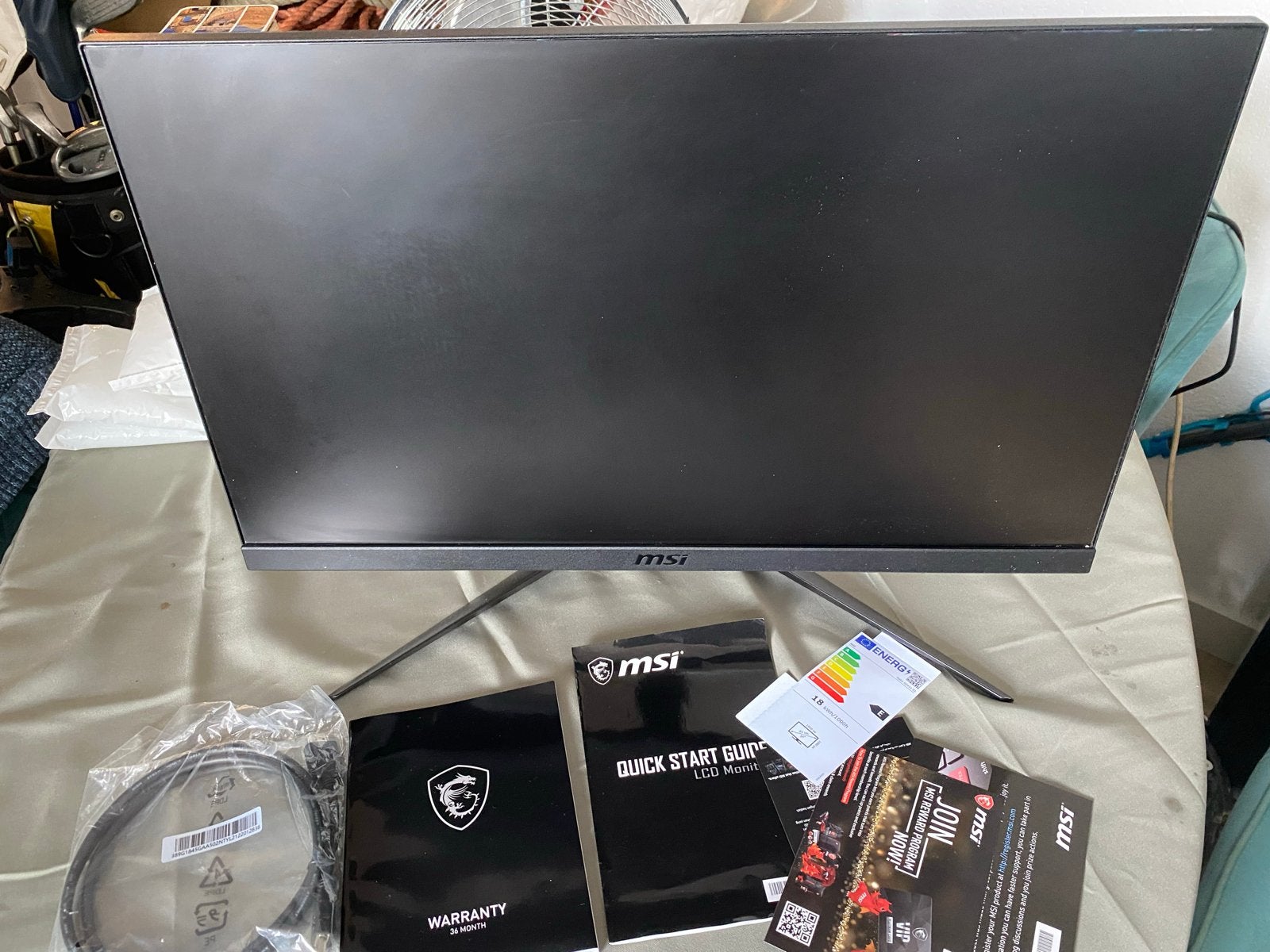 MSI Optix G241V eSports Gaming Monitor - Full HD IPS 75Hz, Gaming, IPS, Kantelbaar, Full HD