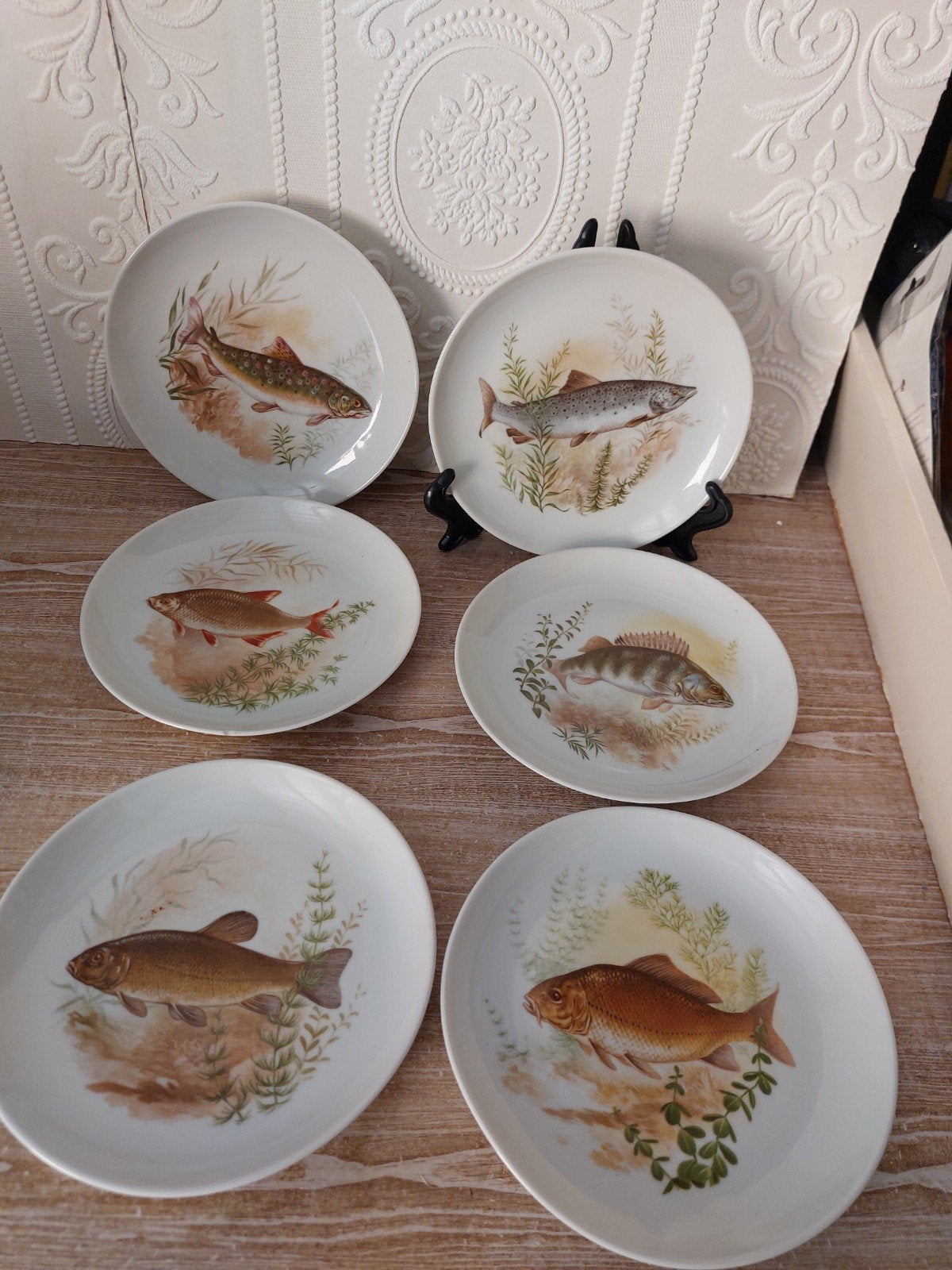 Vintage vis borden, Antiek en Kunst, Ophalen of Verzenden