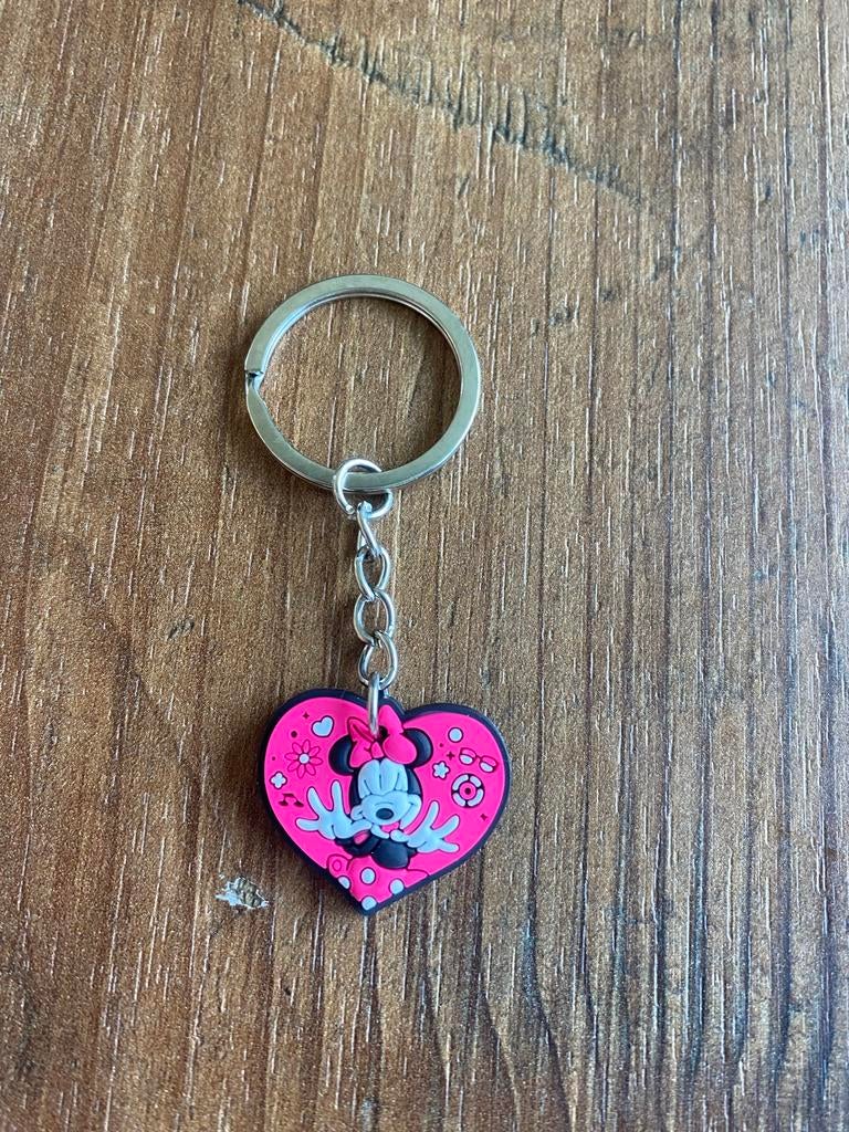 Minnie Mouse sleutelhanger hartje, Ophalen of Verzenden, Mickey Mouse, Nieuw, Overige typen