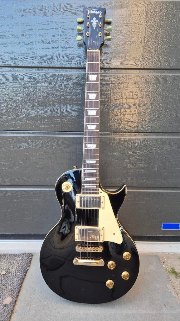 VINTAGE V100 BK Les Paul Elektrische Gitaar, Ophalen, Gebruikt, Solid body, Overige merken