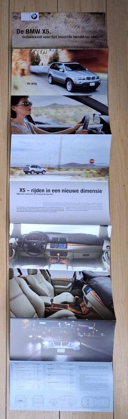 BMW X5, 12 brochures, 2 prijslijsten 1 sheet. € 35,--, Ophalen of Verzenden, Zo goed als nieuw, BMW