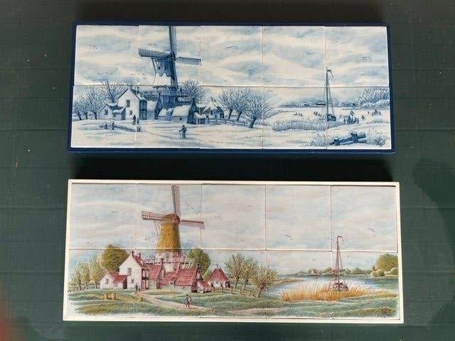 tegeltableaus, Ophalen