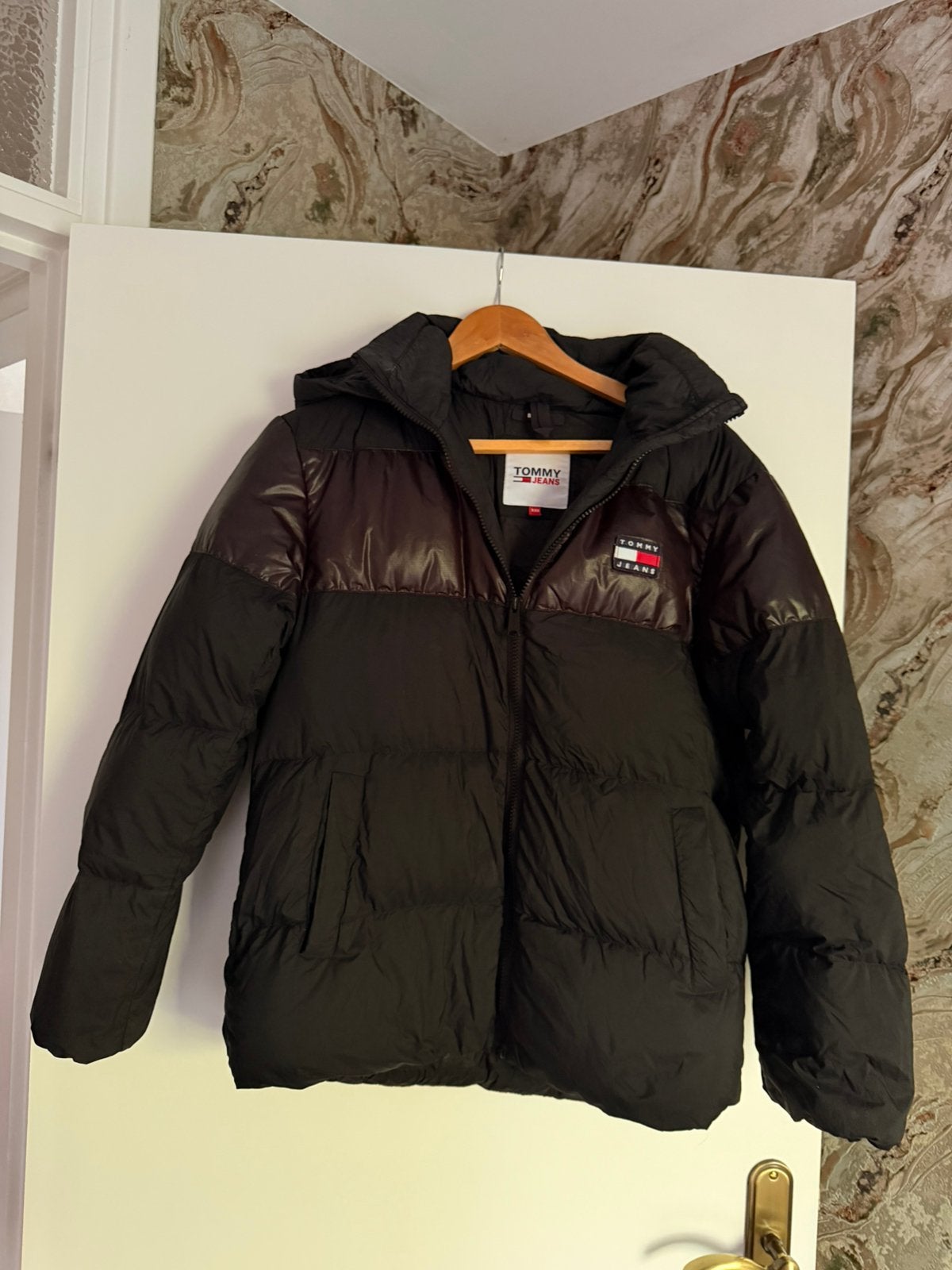 Dames winterjas maat XS , S zwart Tommy Jeans, Ophalen of Verzenden, Zo goed als nieuw, Zwart