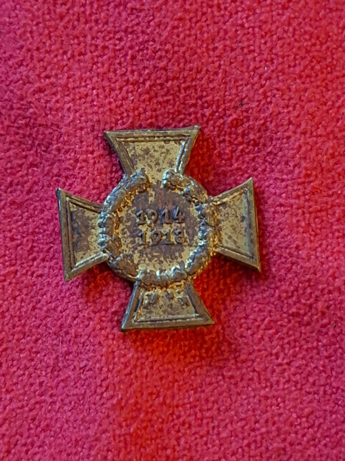 Hindenburgkruis miniatuur, Ophalen of Verzenden, Landmacht, Duitsland, Lintje, Medaille of Wings