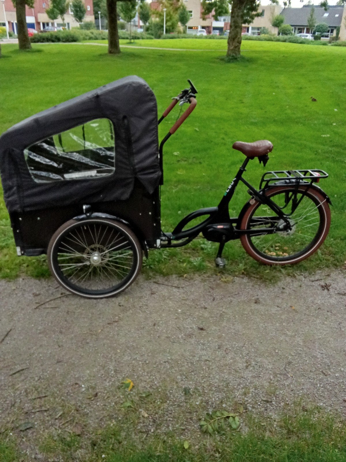 nette elektrische vogue bakfiets middenmotor met 7 ver, Ophalen, Zo goed als nieuw, 4 kinderen of meer