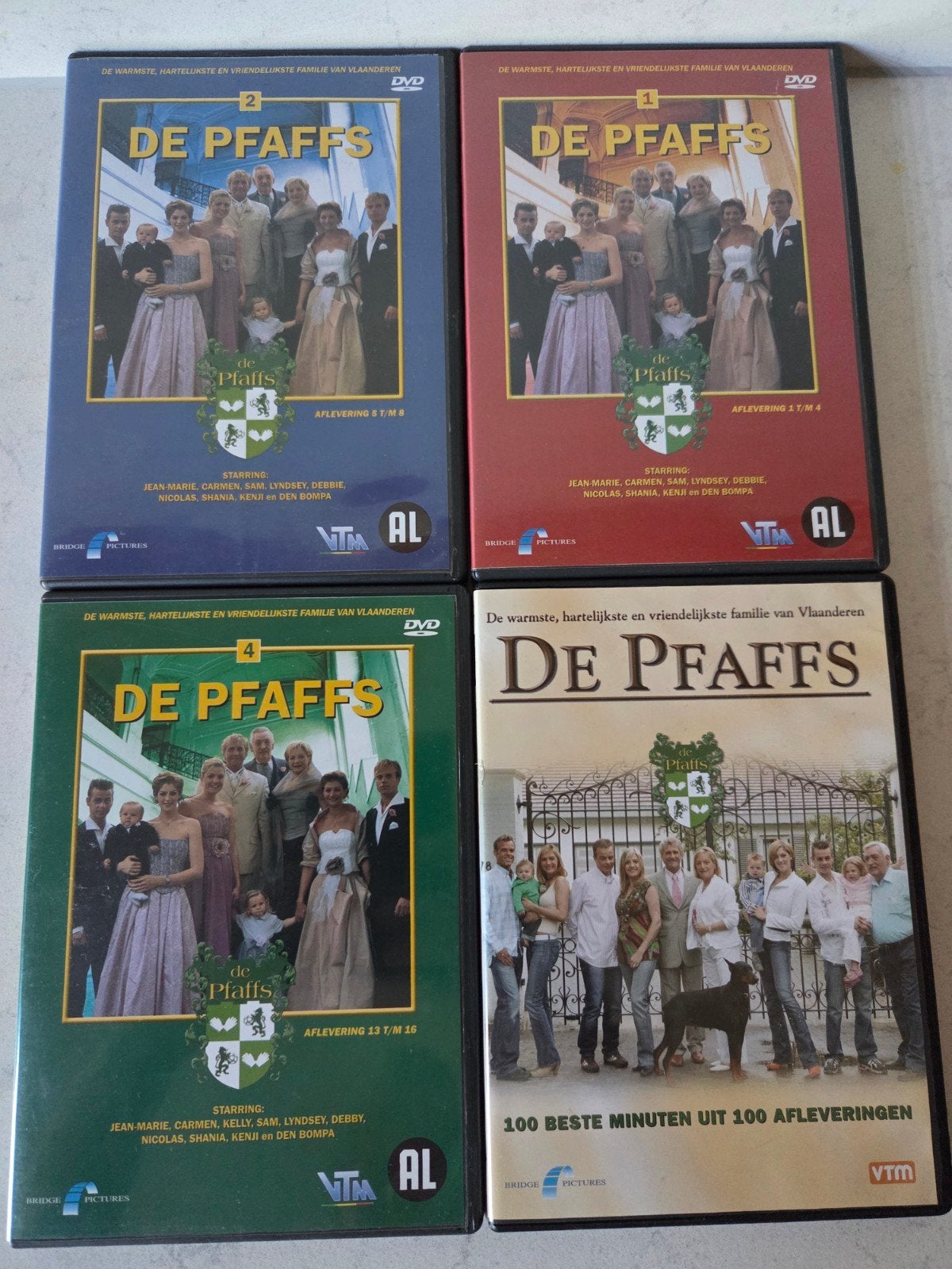 De Pfaffs - Deel 1 + 2 + 4 + de beste 100 minuten, Cd's en Dvd's, Dvd's | Tv en Series, Alle leeftijden, Ophalen of Verzenden
