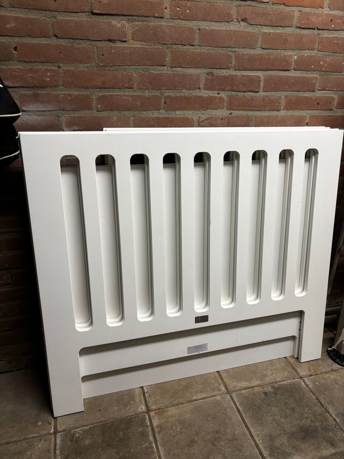 Witte baby box, Kinderen en Baby's, Boxen, Ophalen, Gebruikt, Vierkant, In hoogte verstelbaar