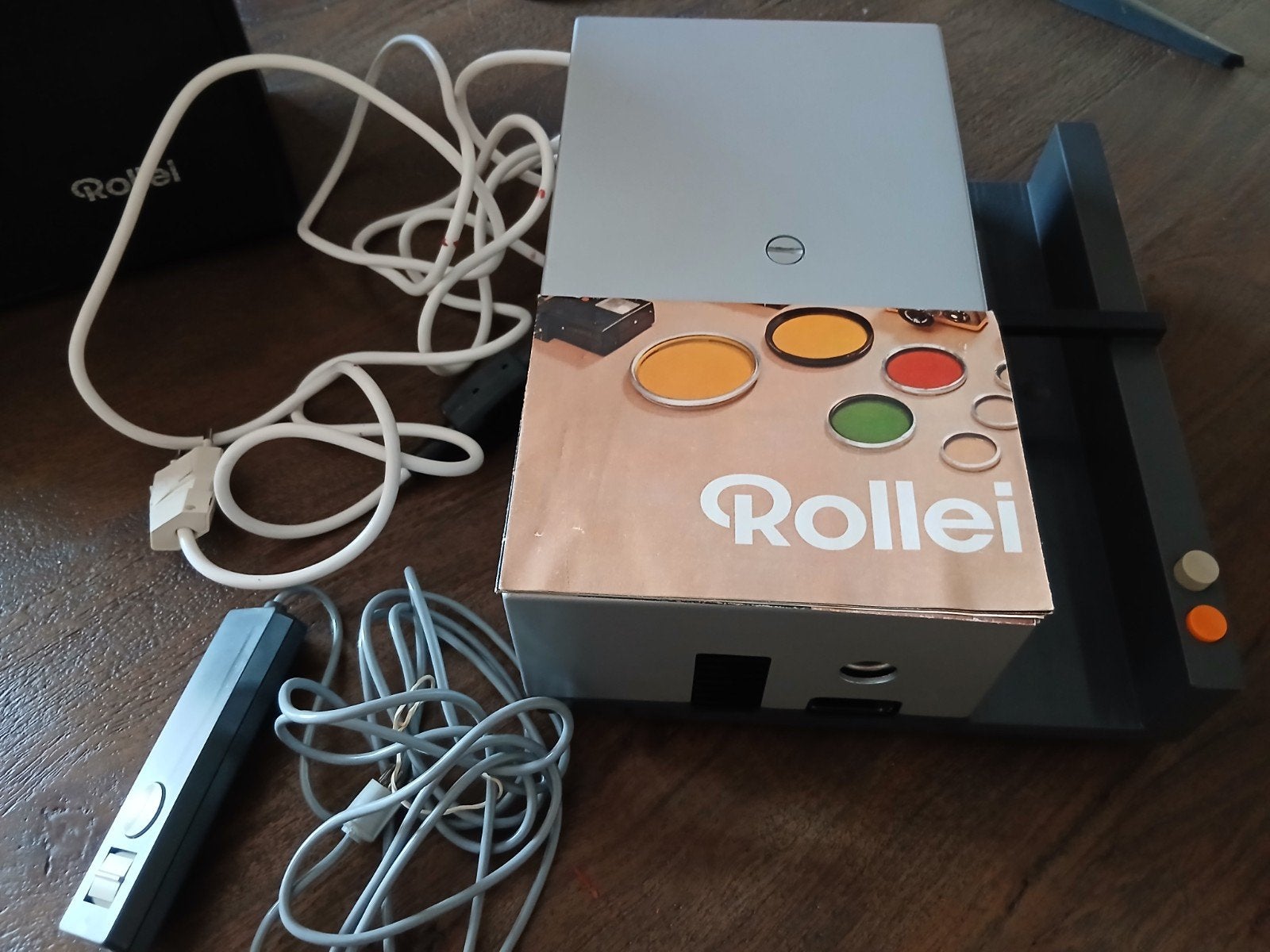 Rollei P360A Diaprojector met afstandsbediening en koffer, Ophalen of Verzenden, Gebruikt