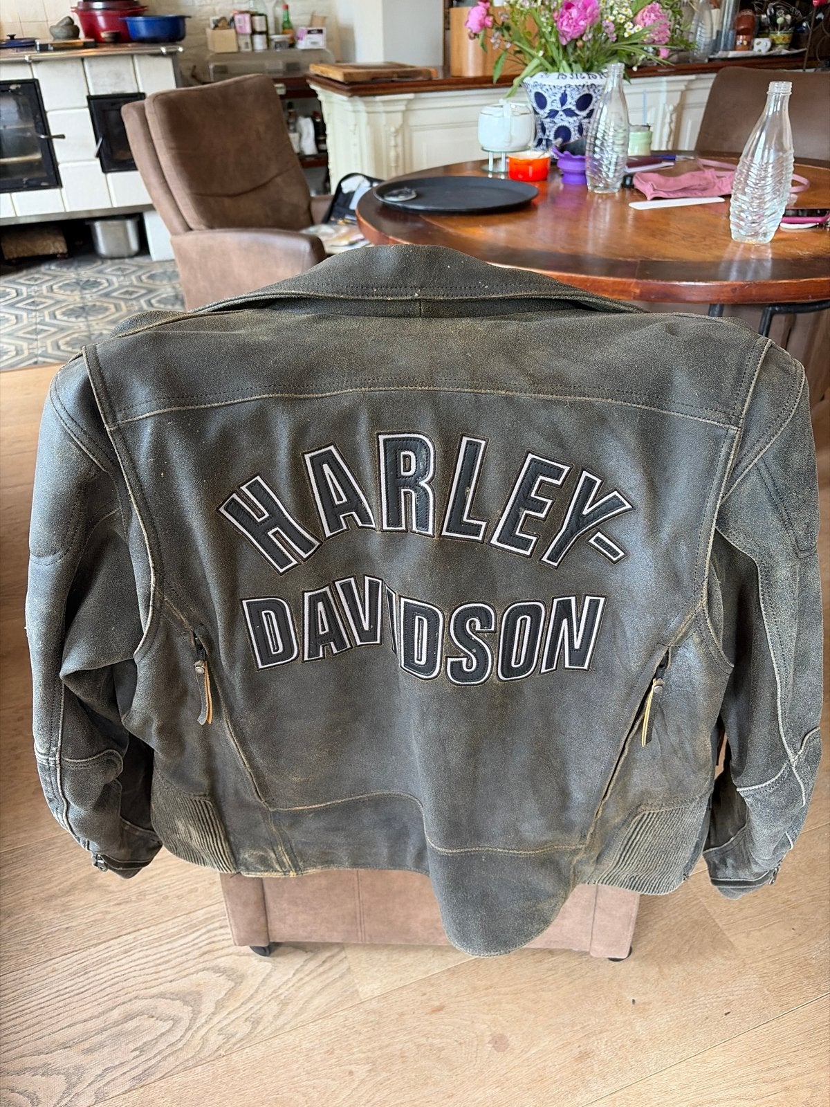 Harley Davidson Leren Jas  xl - Stoer en Tijdloos, Motoren, Kleding | Motorkleding, Ophalen of Verzenden, Tweedehands, Heren, Jas | leer