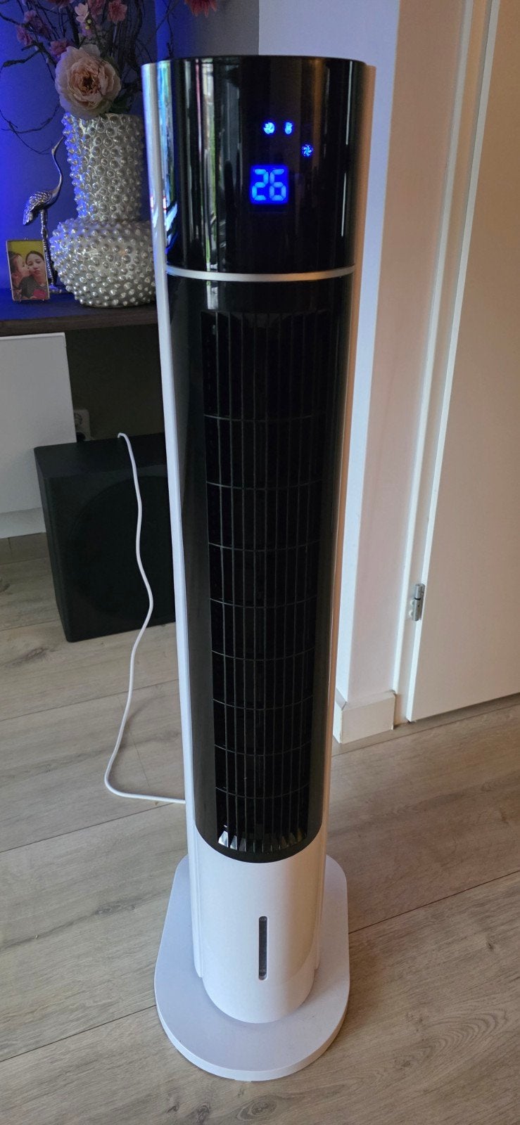 Torenventilator met luchtbevochtiger en luchtreiniger, Ophalen