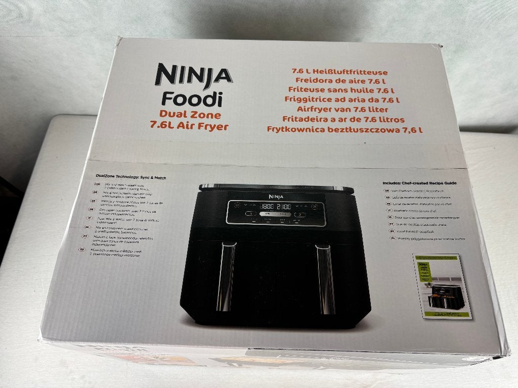 Ninja Foodi Dual Zone AF200EU – 7,6 Liter, Ophalen of Verzenden, SharkNinja Germany GmbH, Kundendienst-de@sharkninja.com, Rotfeder-Ring 9 60327 Frankfurt am Main Duitsland