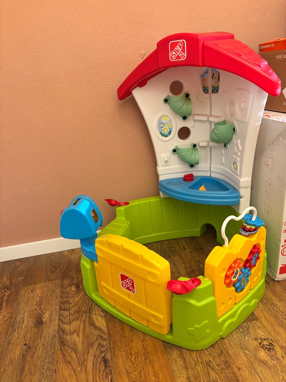 Step2 speelhuisje in goede staat, Kinderen en Baby's, Speelgoed | Buiten | Speelhuisjes, Ophalen, Zo goed als nieuw, Kunststof