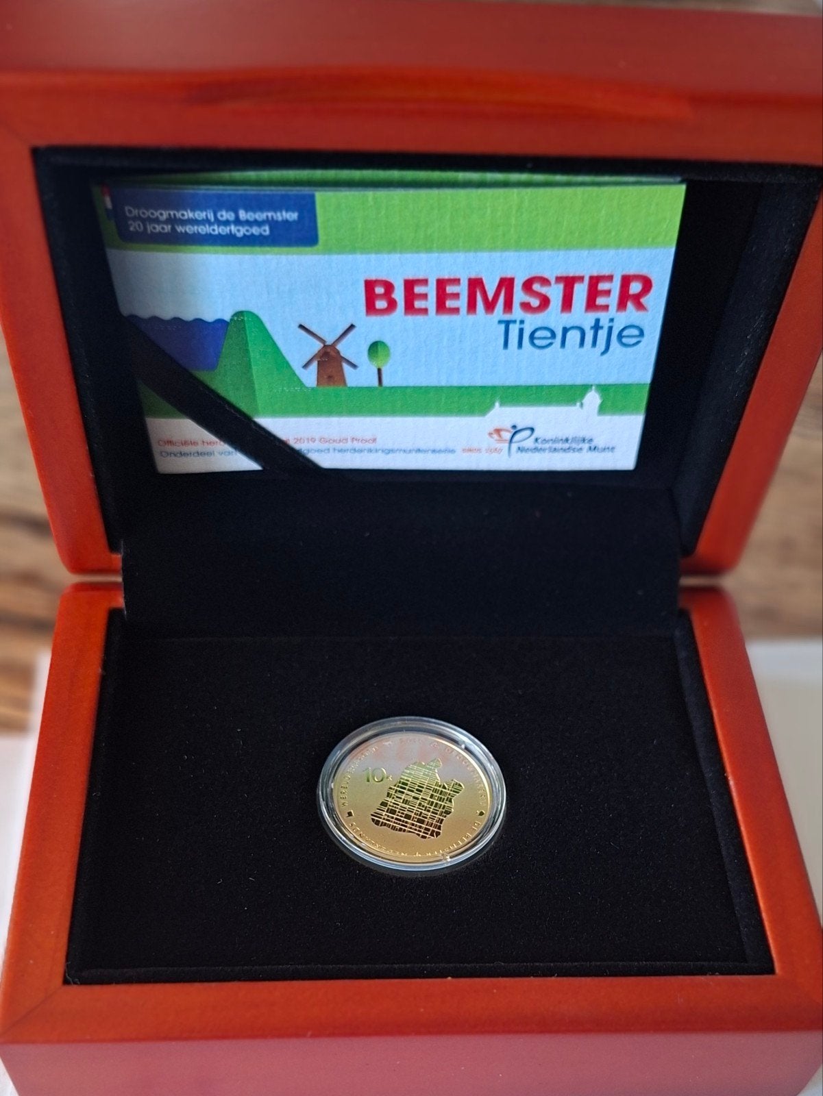 Beemster Tientje 2019 - 20 jaar werelderfgoed, Postzegels en Munten, Munten | Nederland, Koningin Beatrix, Zilver, Ophalen of Verzenden