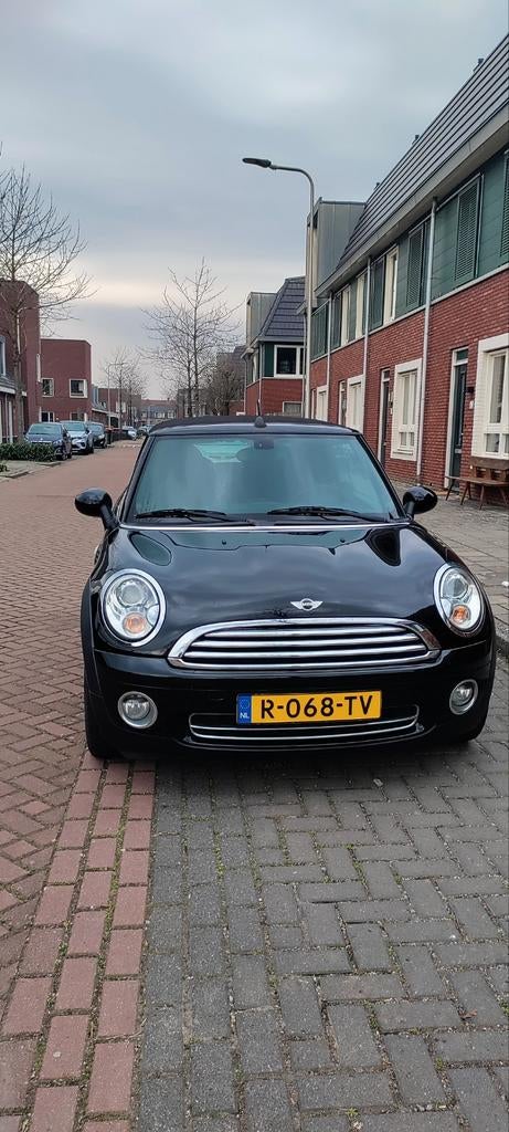 Pracht Mini 1.6 Cabrio Chili 120 pk bj 2009 veel opties !!, Zwart, 4 cilinders, Cabriolet, 1600 cc
