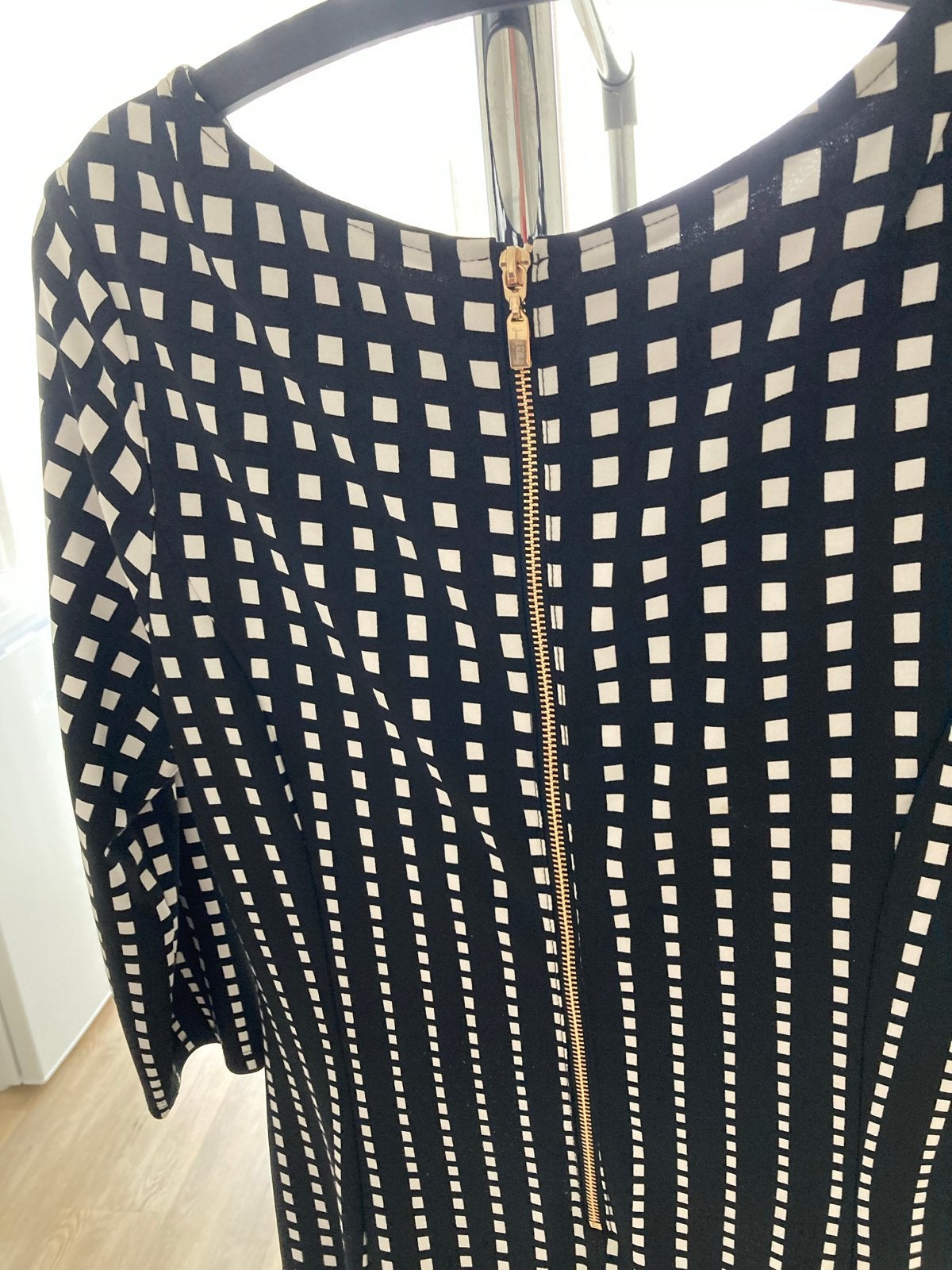 Joseph Ribkoff Zwart-wit Geruite Jurk, Kleding | Dames, Maat 38/40 (M), Zwart, Ophalen of Verzenden, Zo goed als nieuw