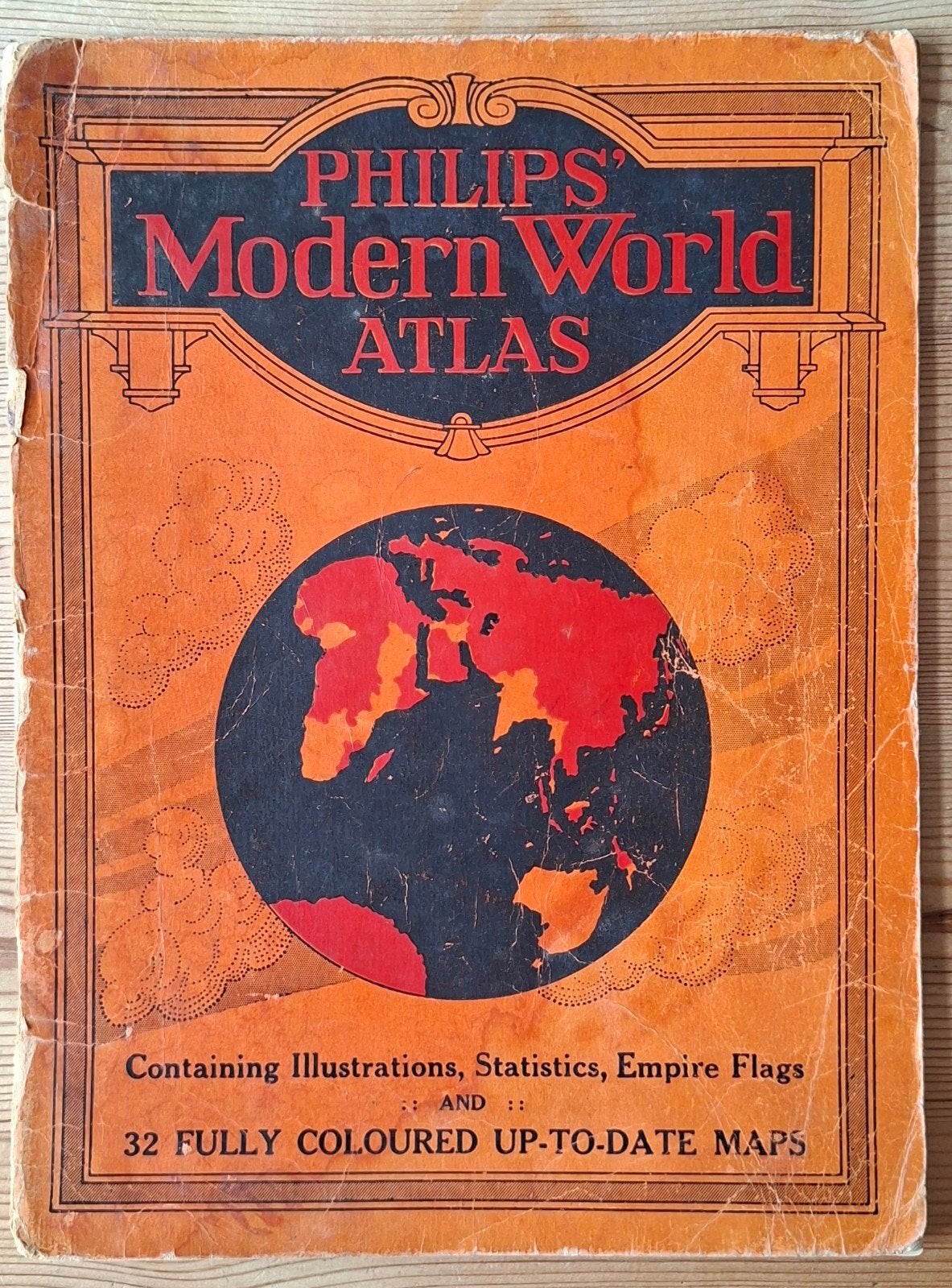 Philips' Modern World Atlas - Vintage Wereldatlas, Boeken, Gelezen, Overige atlassen, 1800 tot 2000, Wereld