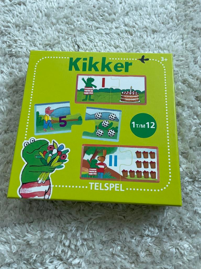 Kikker Telspeel: Leer tellen met Kikker en vriendjes, Ophalen of Verzenden, 10 tot 50 stukjes, Zo goed als nieuw, 2 tot 4 jaar