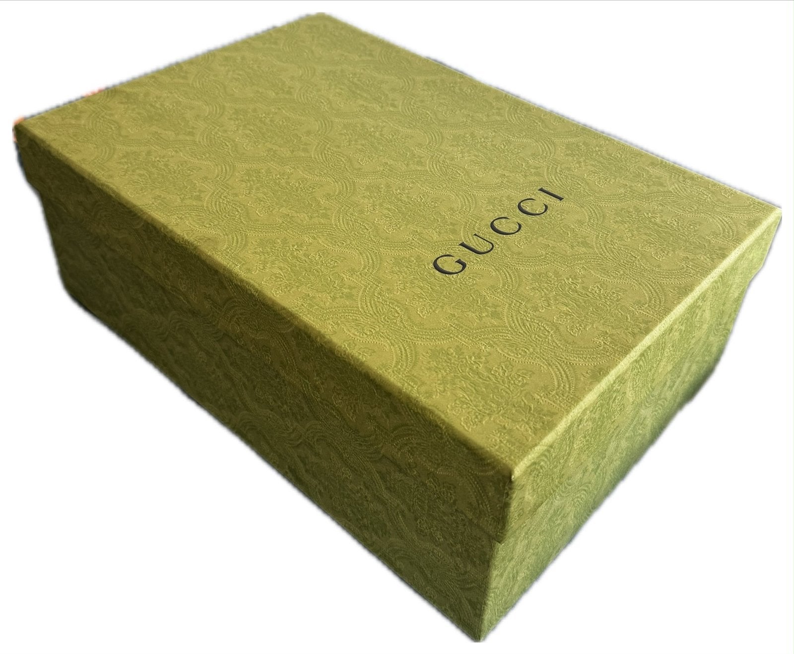 Gucci schoenendoos - Groen met patroon, Kleding | Heren, Schoenen, Verzenden, Zo goed als nieuw, Overige kleuren
