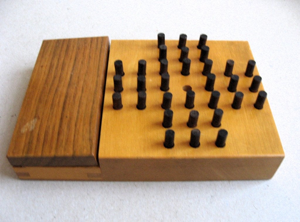 Vintage Solitair houten bordspel  van Beck Spielwaren, Ophalen of Verzenden, Gebruikt