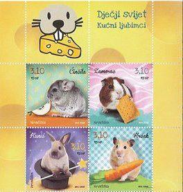 02-05 Kroatië MI 1111/4 viererblock postfris, Postzegels en Munten, Verzenden, Overige landen, Postfris