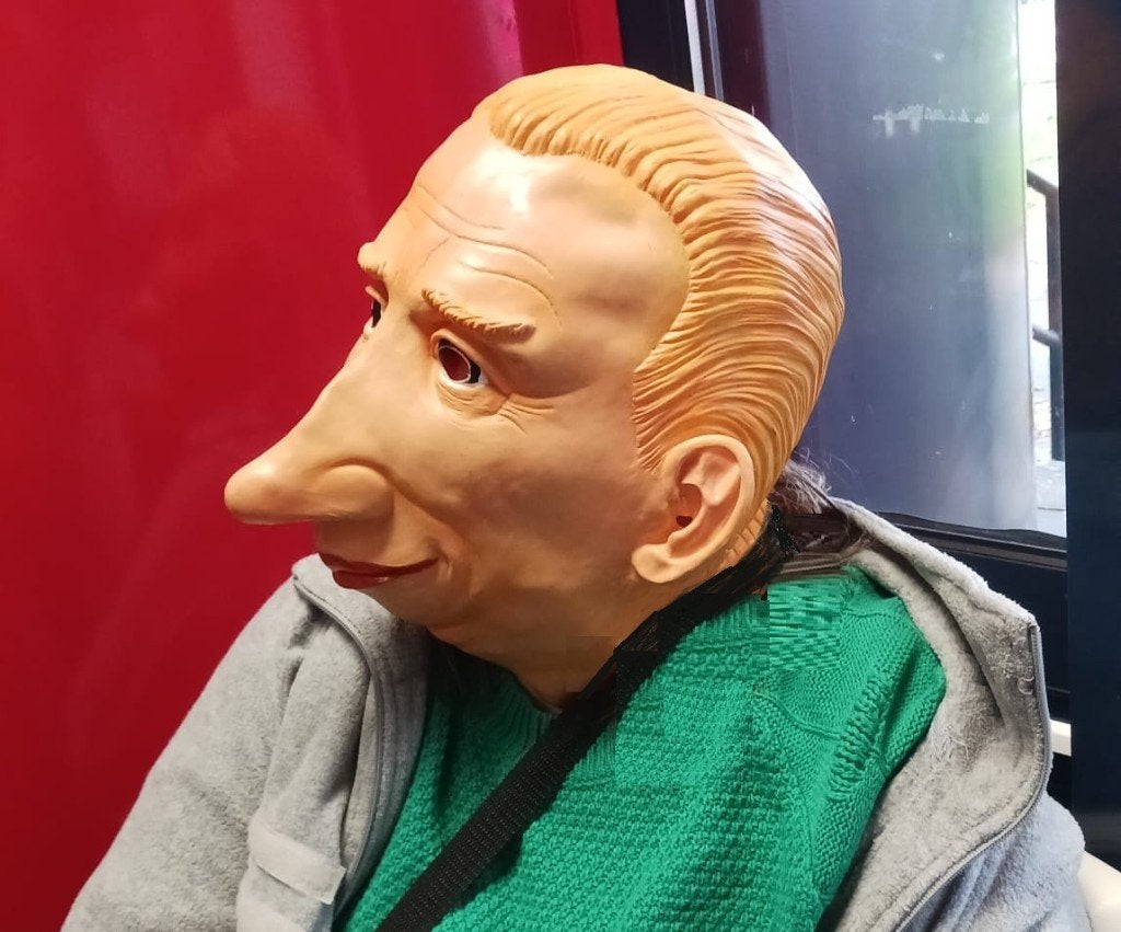 Masker voor Halloween, Ophalen of Verzenden, Zo goed als nieuw, Overige typen, Halloween of Griezel