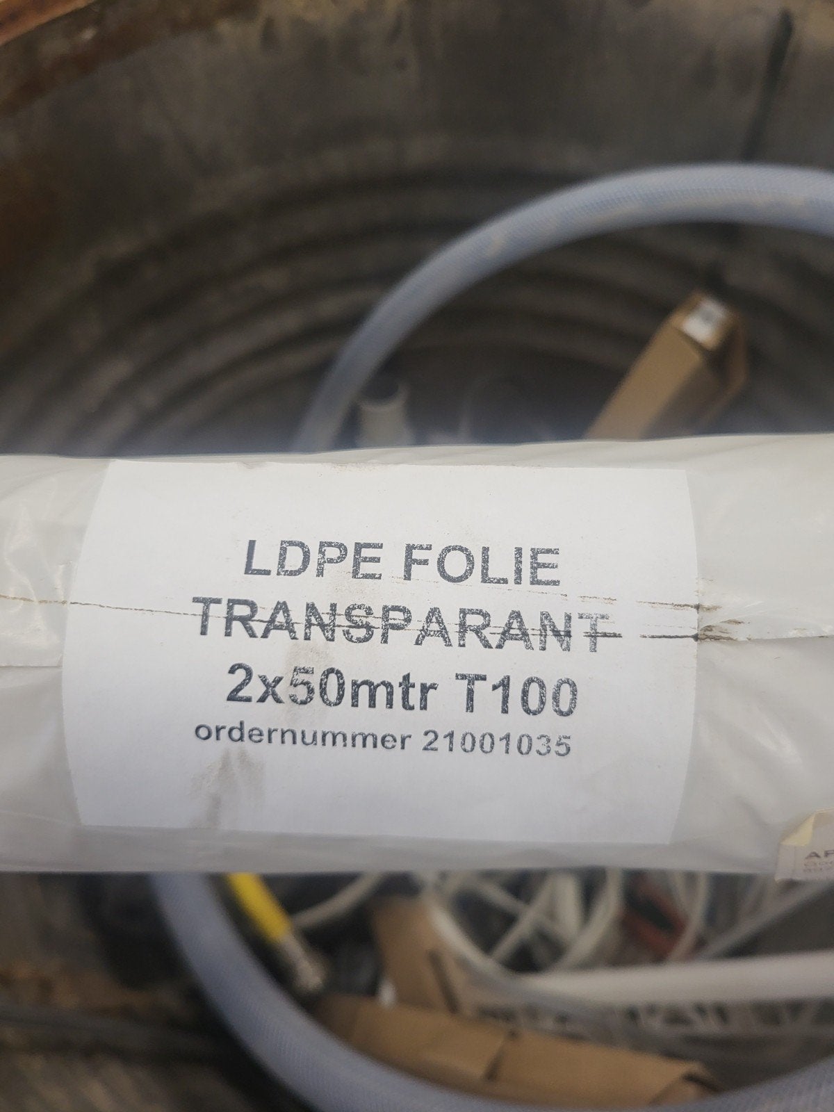 Nieuwe rol transparante LDPE folie 2x50m T100, Ophalen, Nieuw, 15 m² of meer, Folie