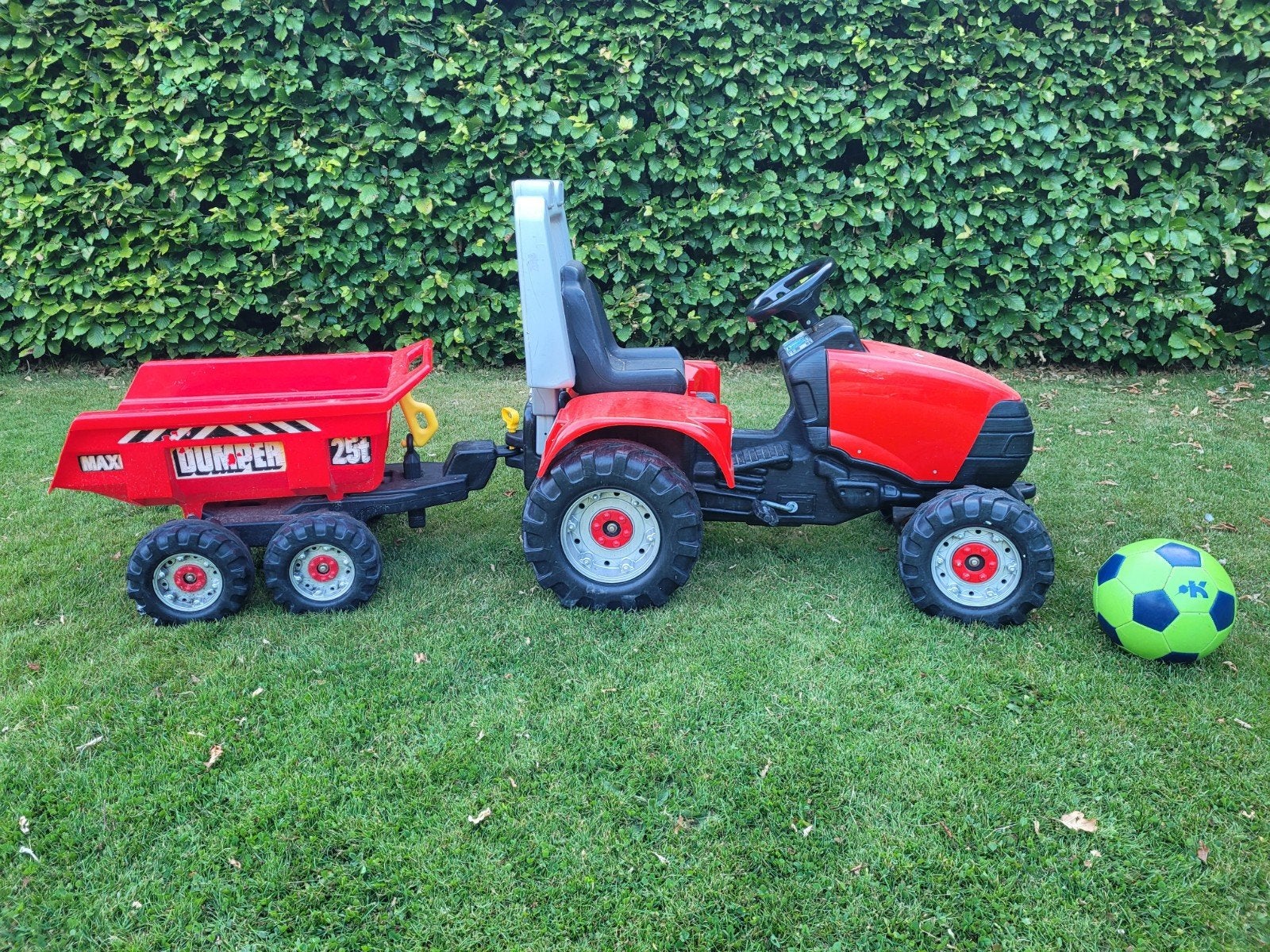 Mooie Falk speelgoed trekker met kar, Ophalen, Gebruikt, Overige merken, Met kar of aanhanger