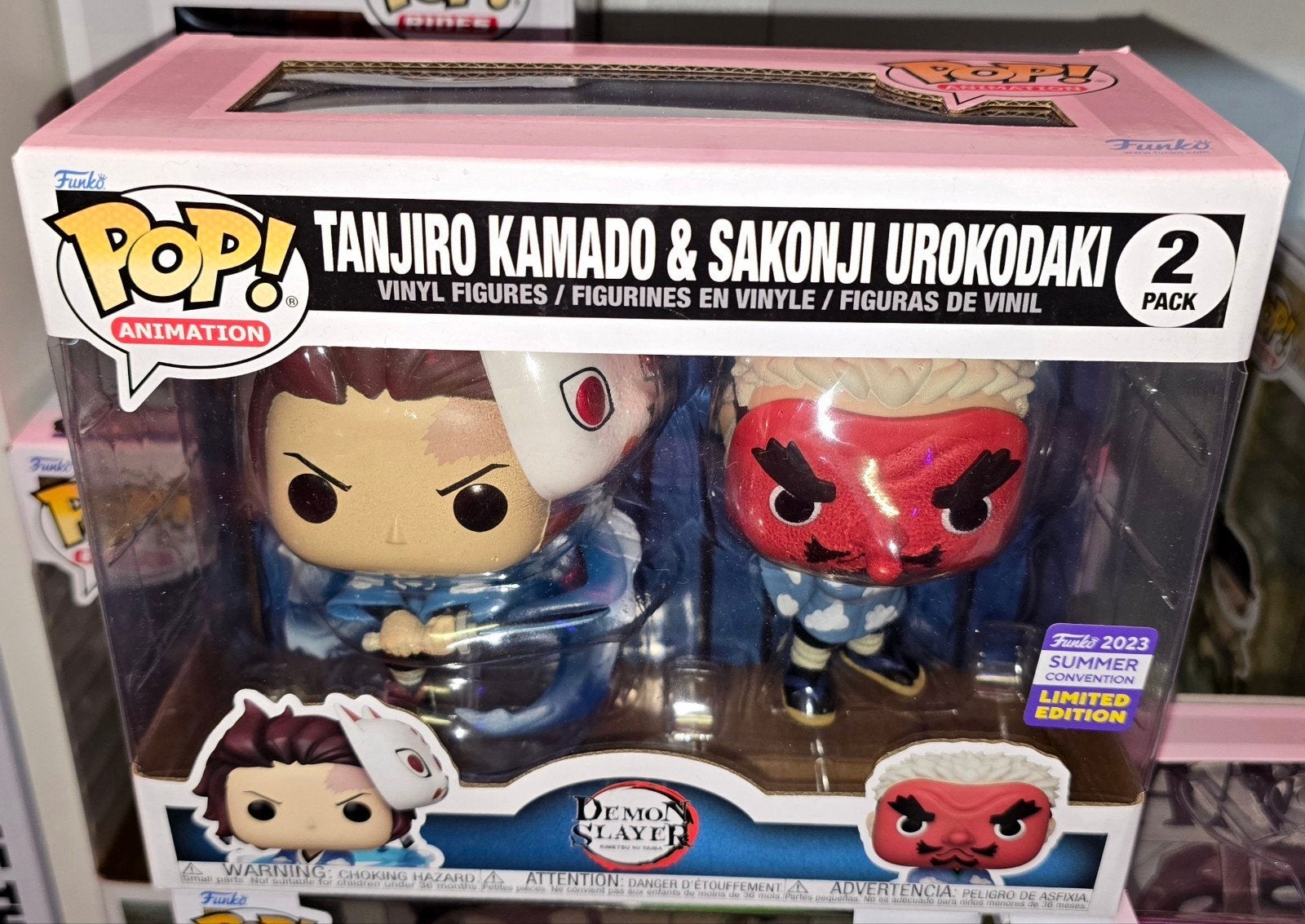 Funko Pop! 2pack Tanjiro Kamado & Sakonji Urokadaki, Ophalen of Verzenden, Nieuw