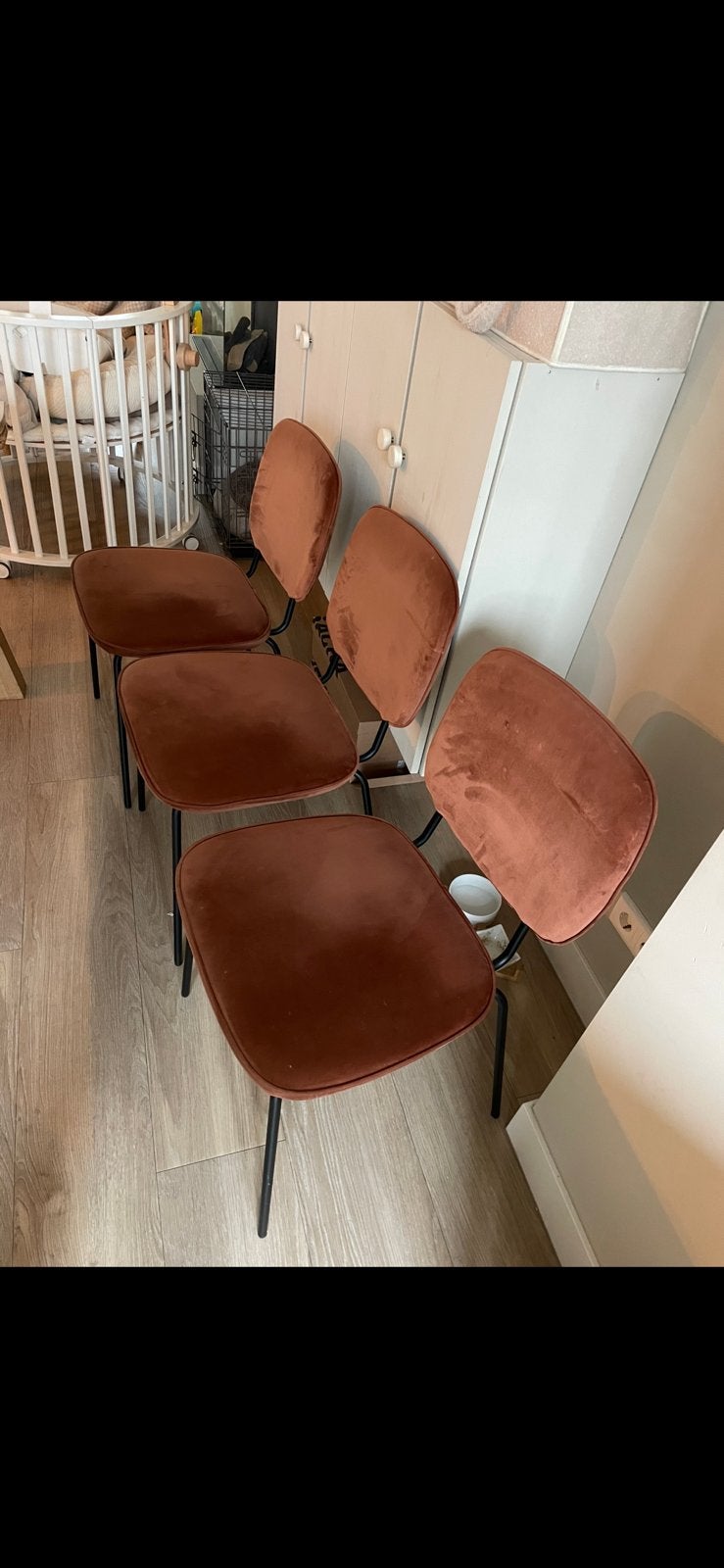 3 EETKAMERSTOELEN HOUSE DOCTOR, Huis en Inrichting, Stoelen, Ophalen of Verzenden, Zo goed als nieuw, Grijs, Vier