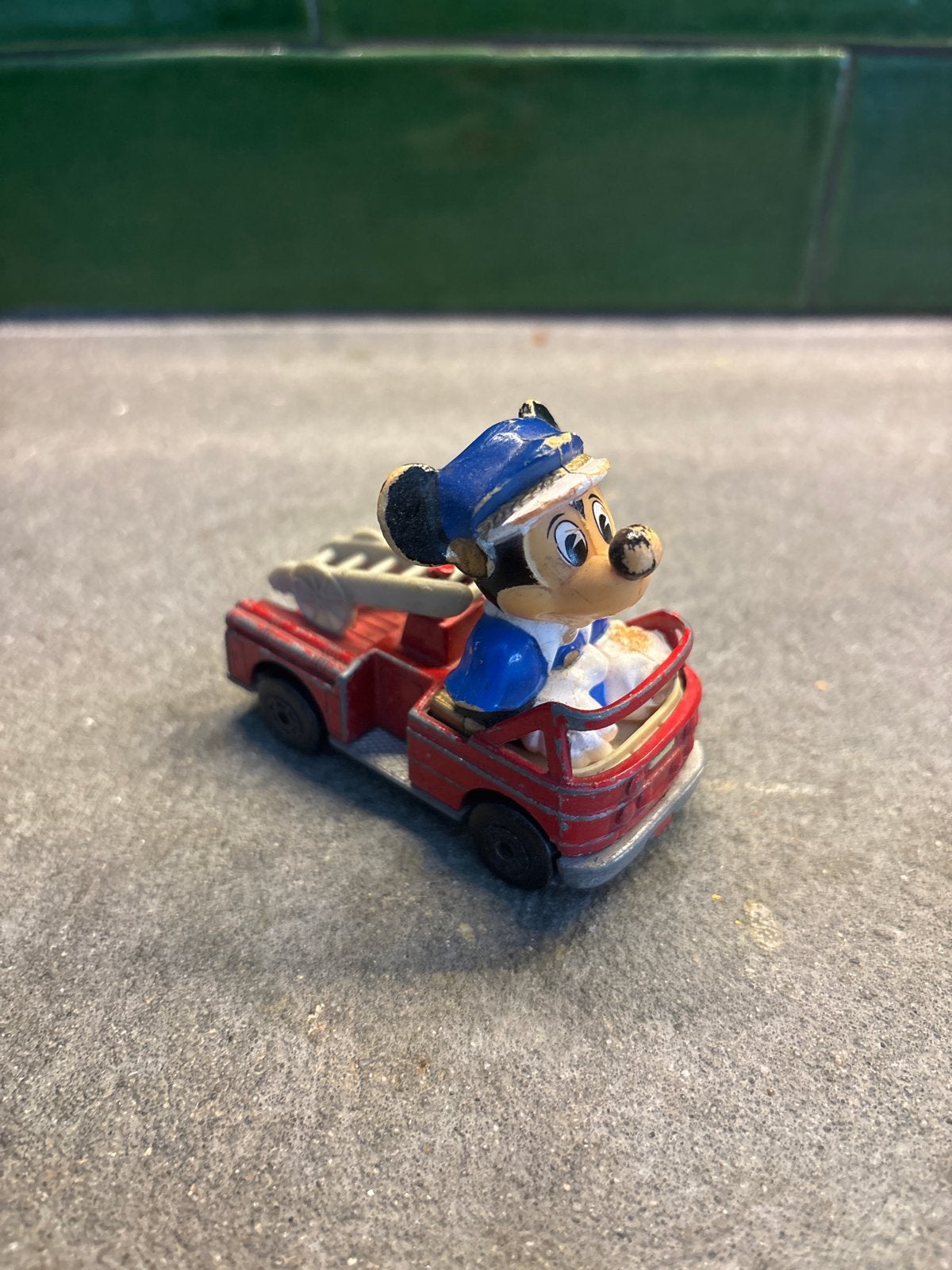 Vintage Mickey Mouse brandweerwagen Matchbox Lesney 1979, Ophalen of Verzenden, Gebruikt
