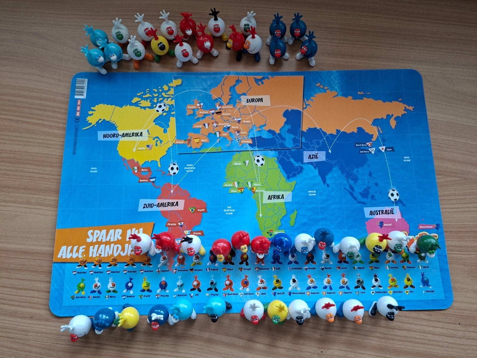 Hands voetbalspel met veel poppetjes., Verzamelen, Ophalen of Verzenden, Zo goed als nieuw, Buitenlandse clubs, Beeldje of Poppetje