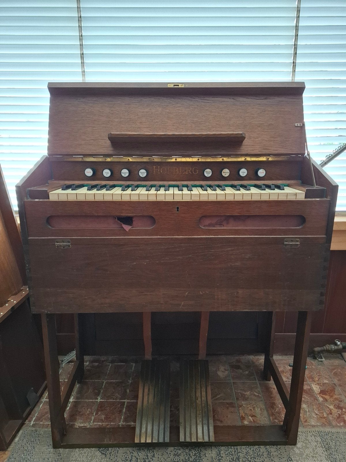 Antiek Harmonium O. Lindholm M. Hofberg - Borna Bez. Leipzig, Muziek en Instrumenten, Ophalen, Gebruikt, 1 klavier, Harmonium