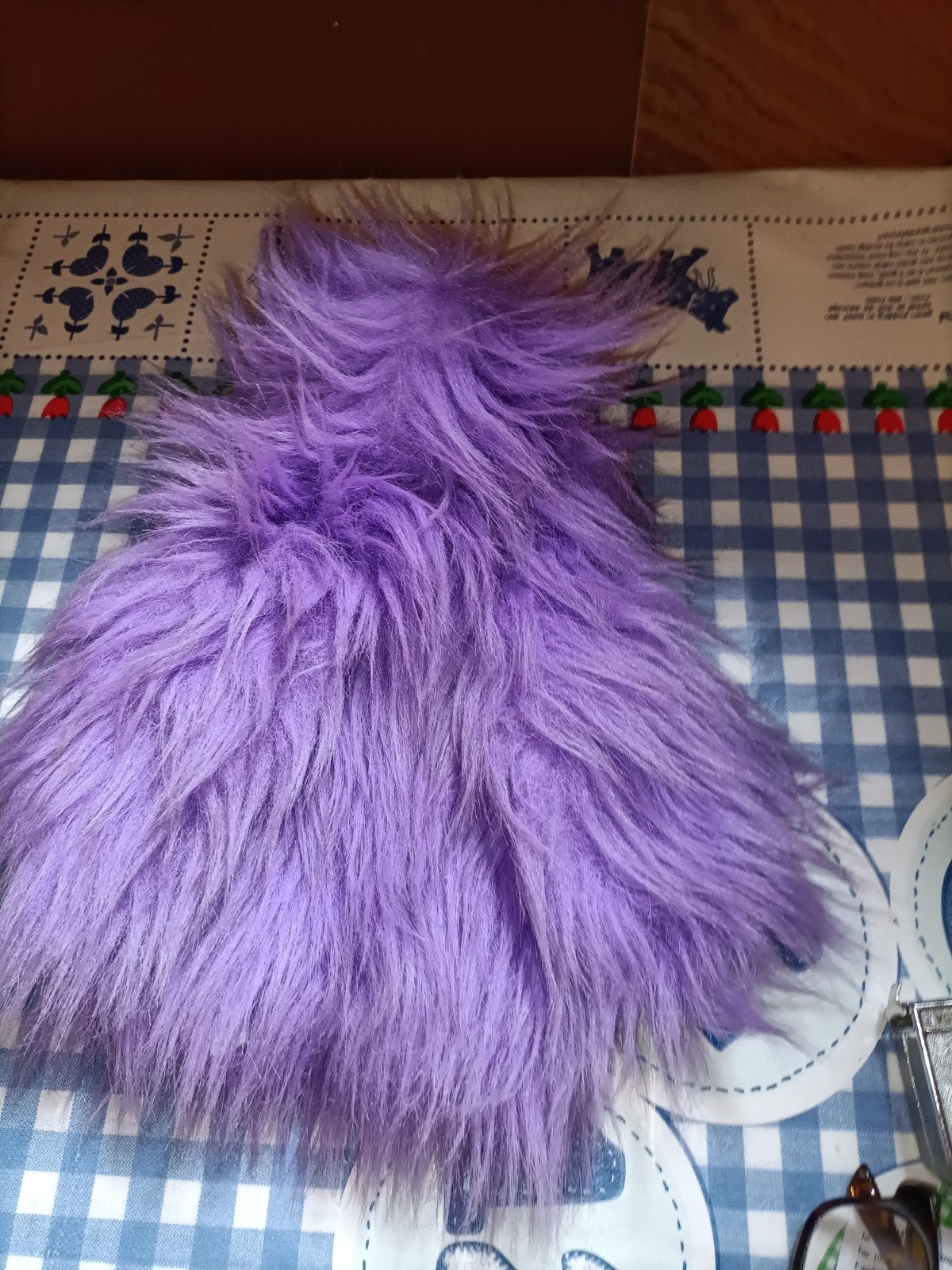 Paarse kraai vogel handpop met piepje in snavel Otto Simon, Ophalen of Verzenden, Zo goed als nieuw, Overige typen