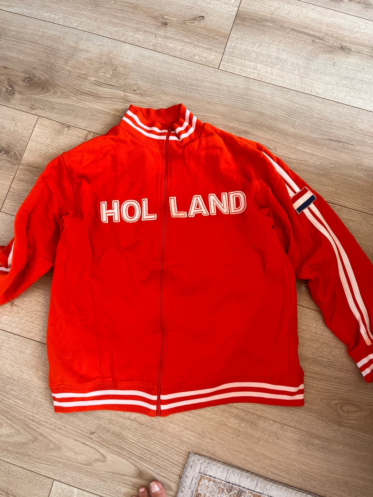Oranje Holland vest maat L, Ophalen of Verzenden, Gedragen, Maat 42/44 (L), Oranje