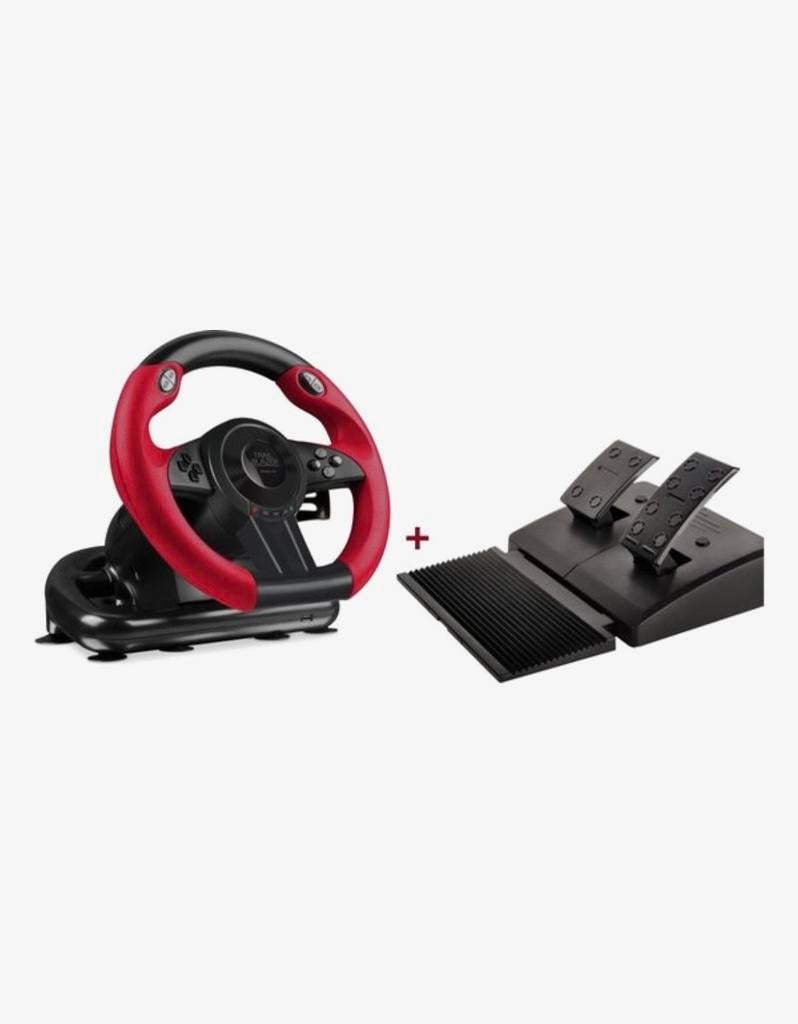 Speedlink Trailblazer Racestuur met Pedalen - Zo goed als ni, Racestuur, Force feedback, Zo goed als nieuw, PC