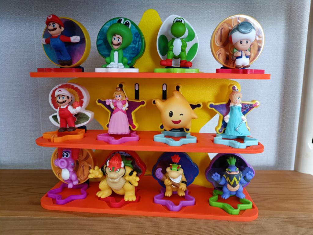 Mario Galaxy Movie McDonalds Figuren stander, Ophalen of Verzenden, Nieuw