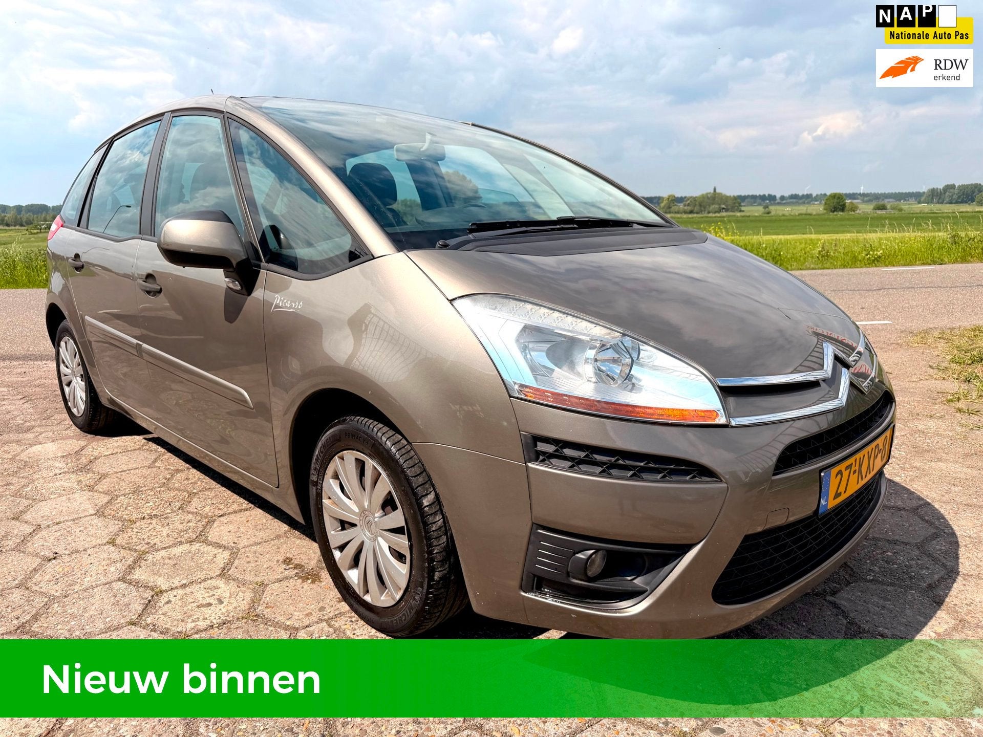 Citroen C4 Picasso 1.6 2010 | 164.119 KM NAP | 2e Eigenaar |, Auto's, Voorwielaandrijving, Gebruikt, 4 cilinders, Bruin