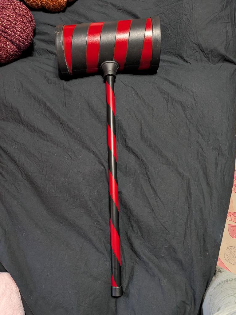 Harley quinn laarzen(41) en hamer, Hoge laarzen, Overige kleuren, Ophalen of Verzenden, Zo goed als nieuw