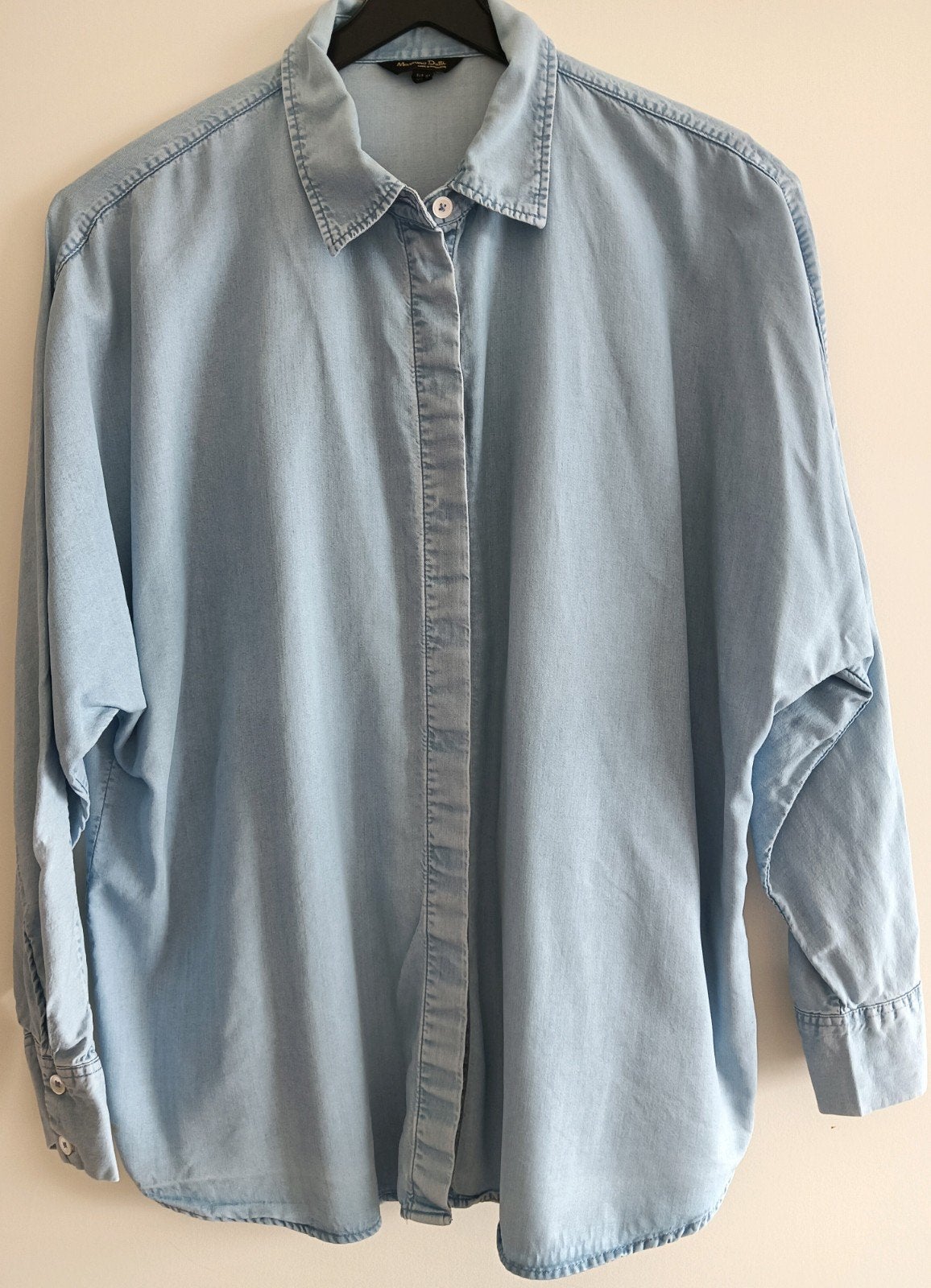 Massimo Dutti jeans blouse maat 40/42, Maat 38/40 (M), Bellerose, Blauw, Ophalen of Verzenden