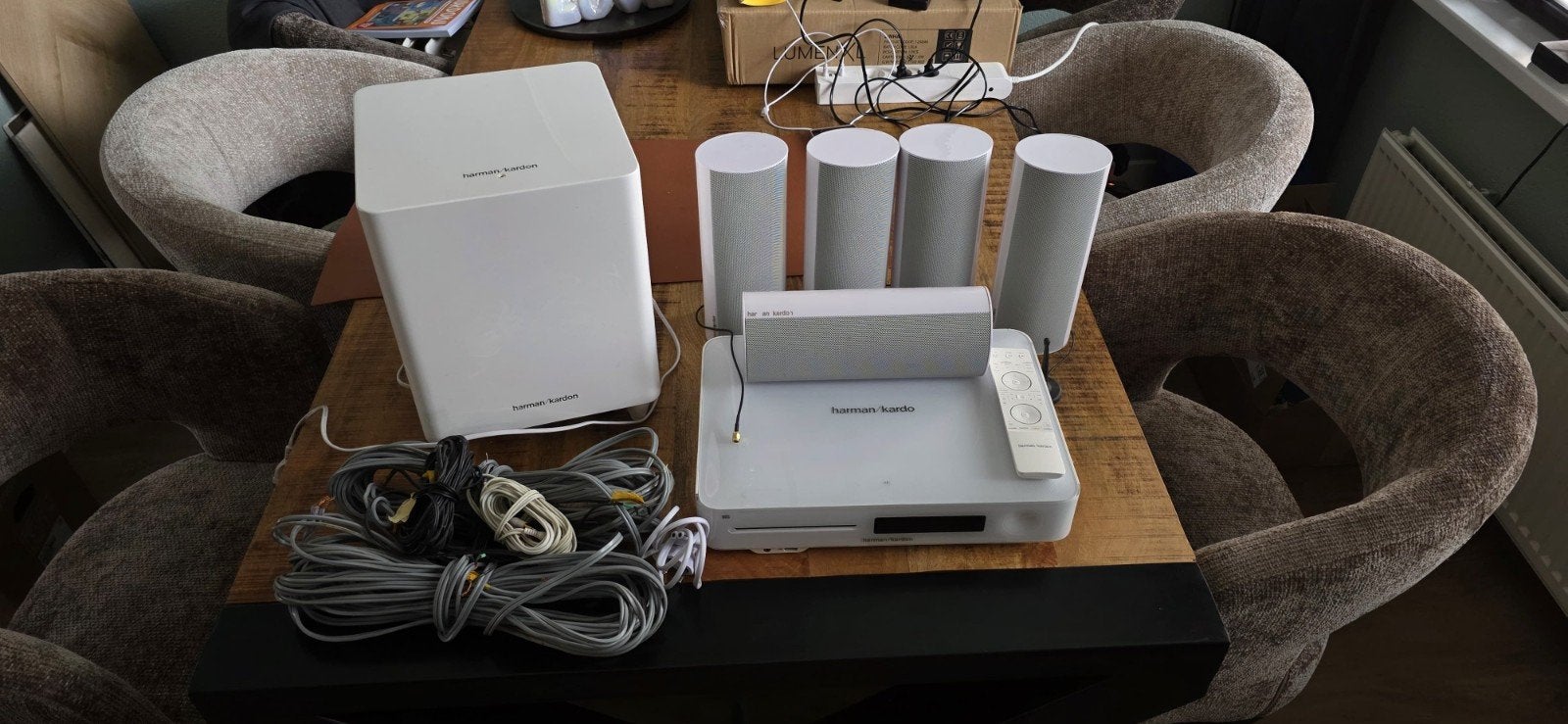 Harman Kardon 5.1 BDS 580S HKTS 20 / 30, 70 watt of meer, Zo goed als nieuw, 5.1-systeem, Overige spelers
