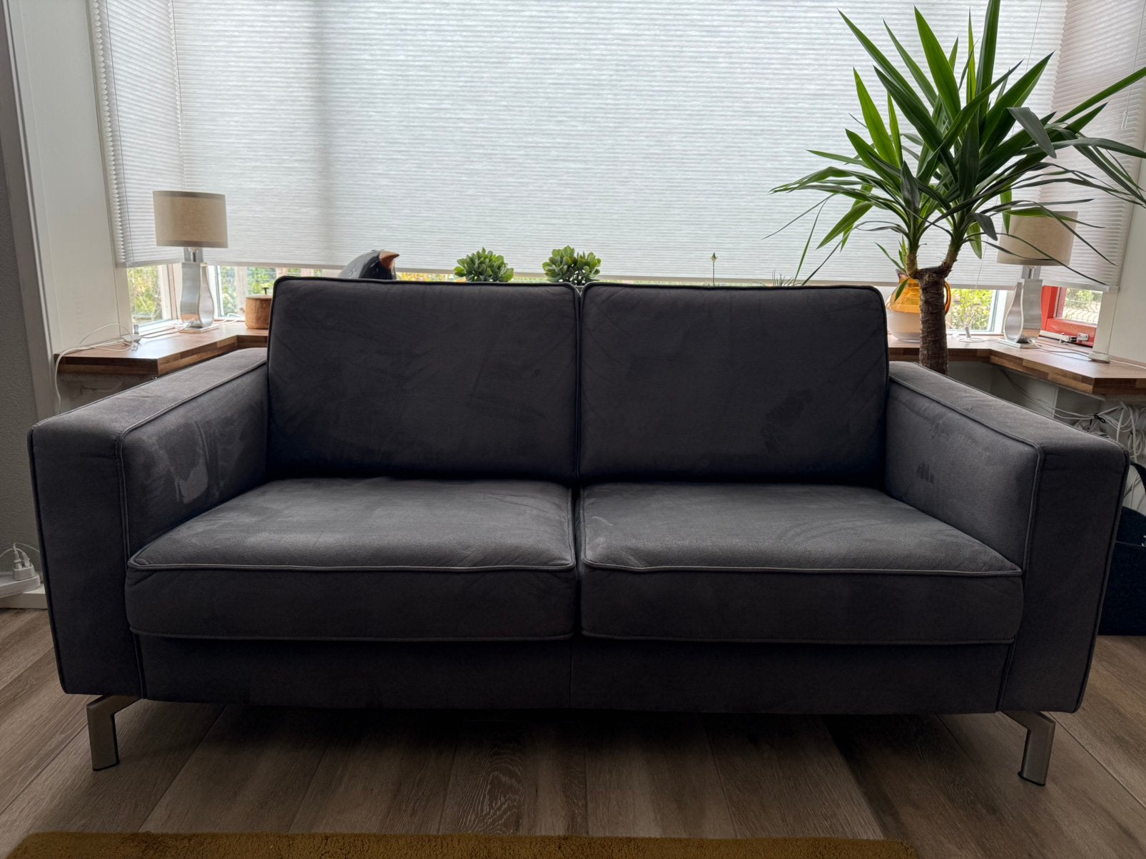 Tweezitsbank montel, Ophalen, Gebruikt, 150 tot 200 cm, Tweepersoons