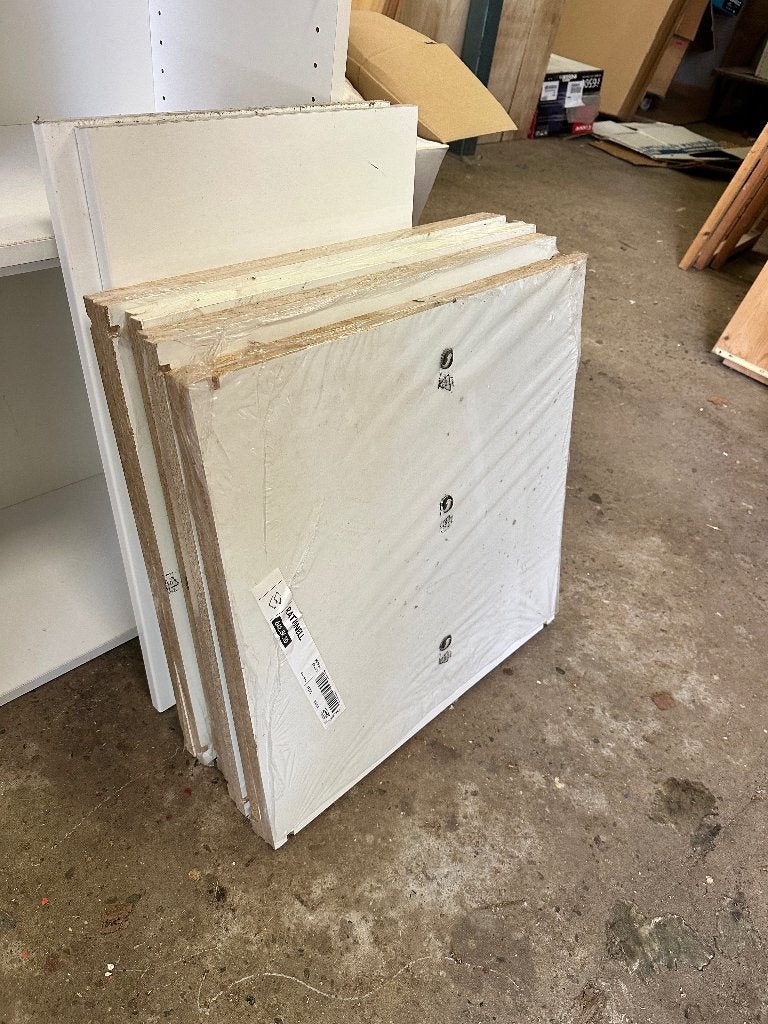 Ikea rationell legplanken nog in verpakking, Ophalen, Wit, 50 tot 100 cm, Zo goed als nieuw