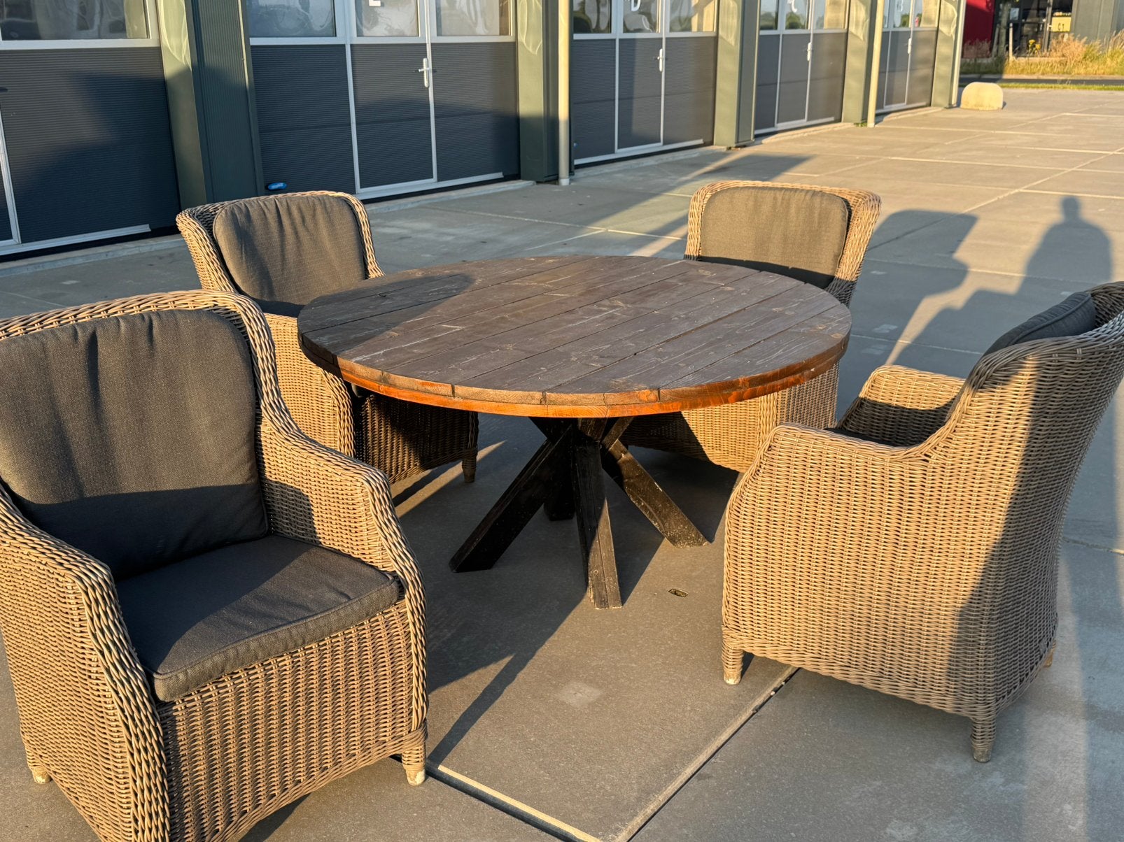 Brighton set 4SO, Tuin en Terras, Tuinsets en Loungesets, Ophalen, Zo goed als nieuw, Wicker, Stoel