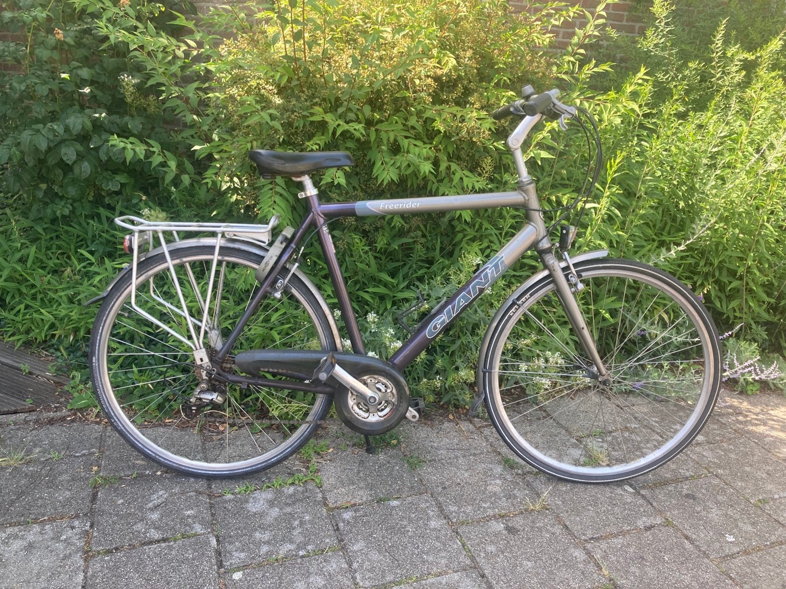 Giant - Freerider  Herenfiets met 21 speed / frame 60, Ophalen, 28 inch, Gebruikt, Velgrem